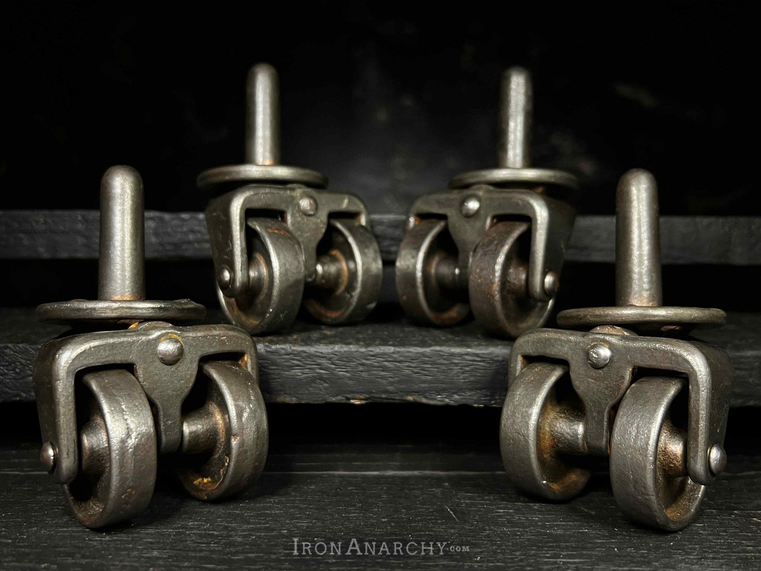 Antique Industrial Furniture Stem Casters