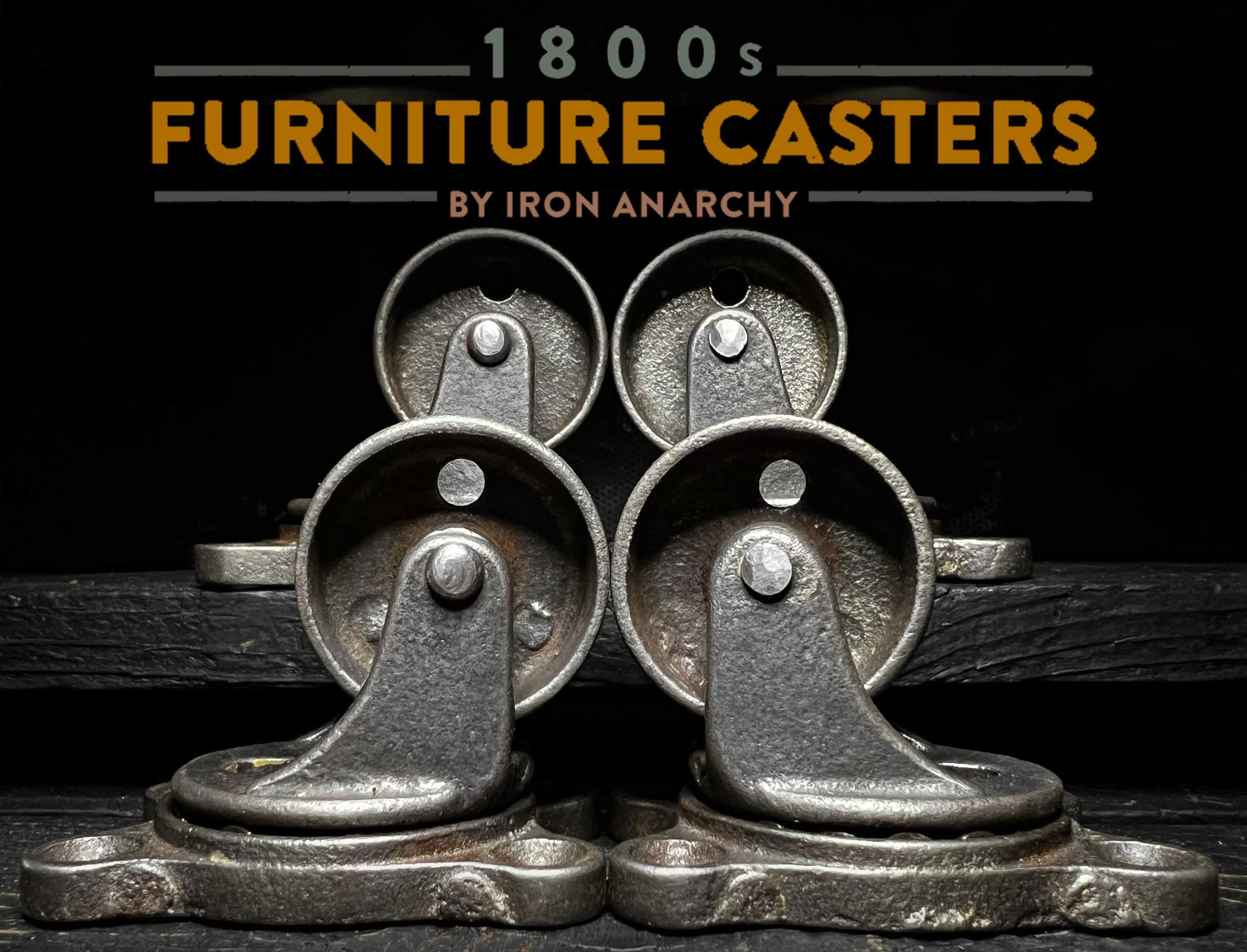 Antique Cast Iron Industrial Furniture Casters