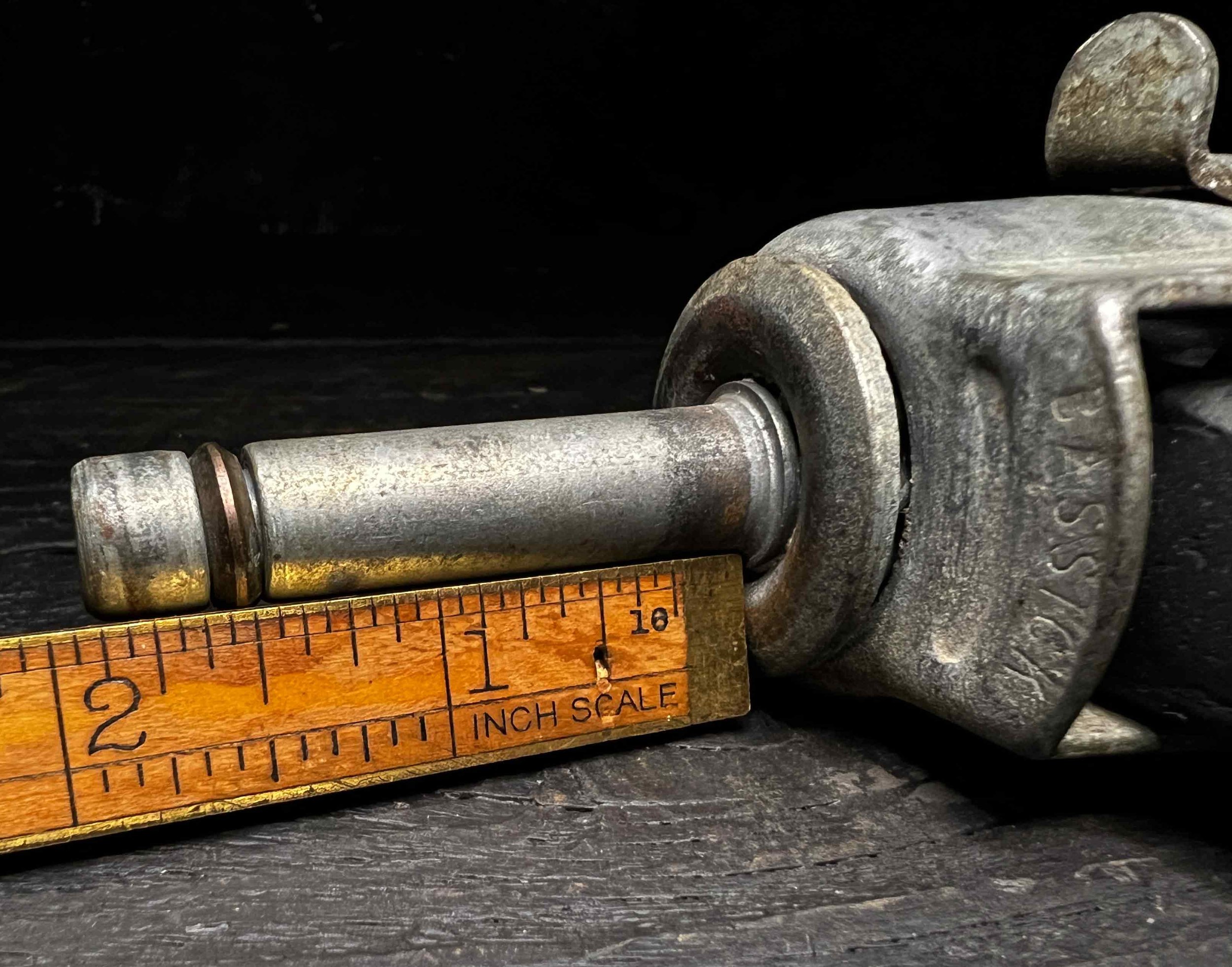 Vintage Industrial Stem Furniture Casters With Brakes, Bassick