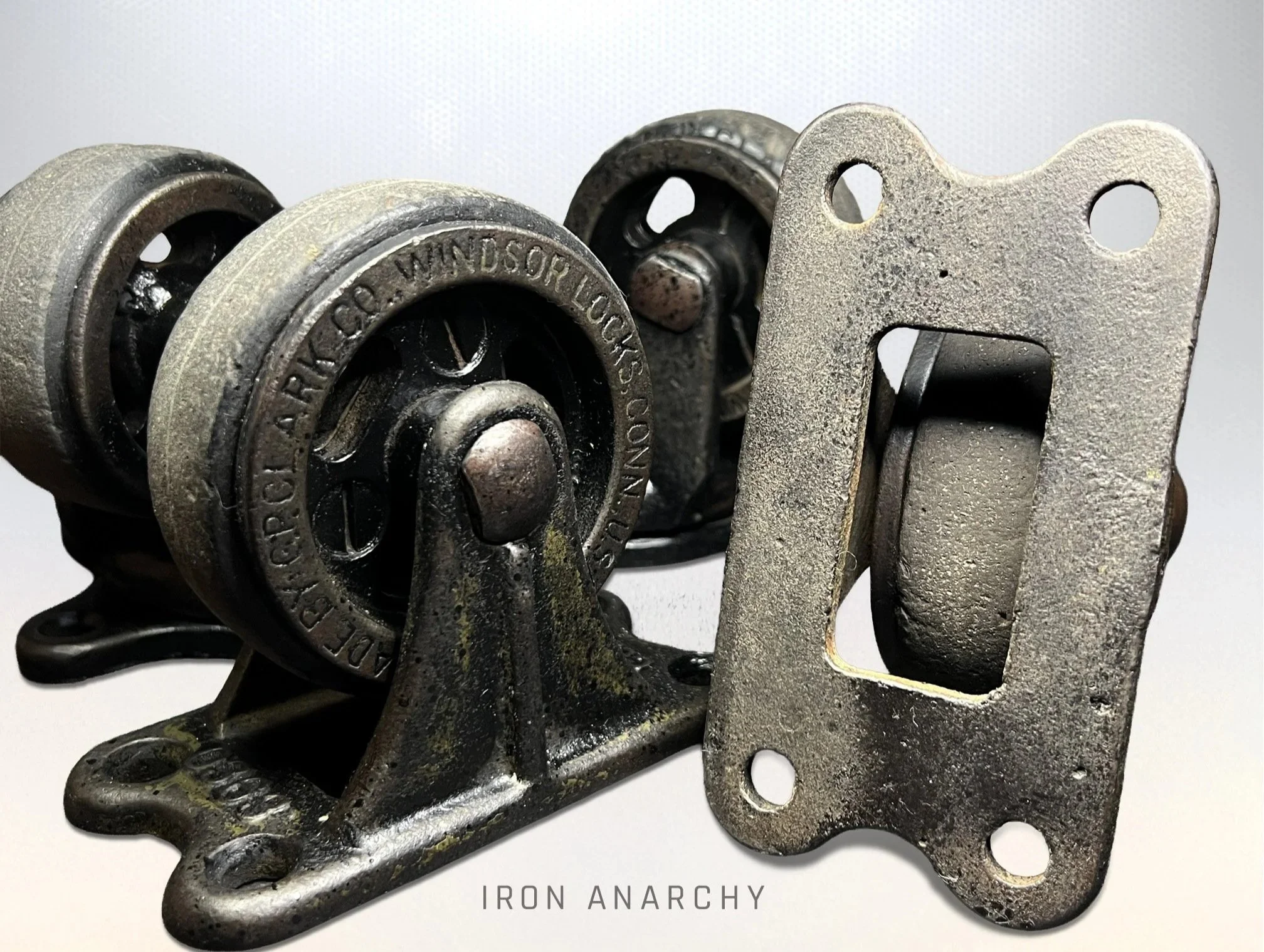 Antique Vintage Industrial Factory Cart Kitchen Island Caster Wheels