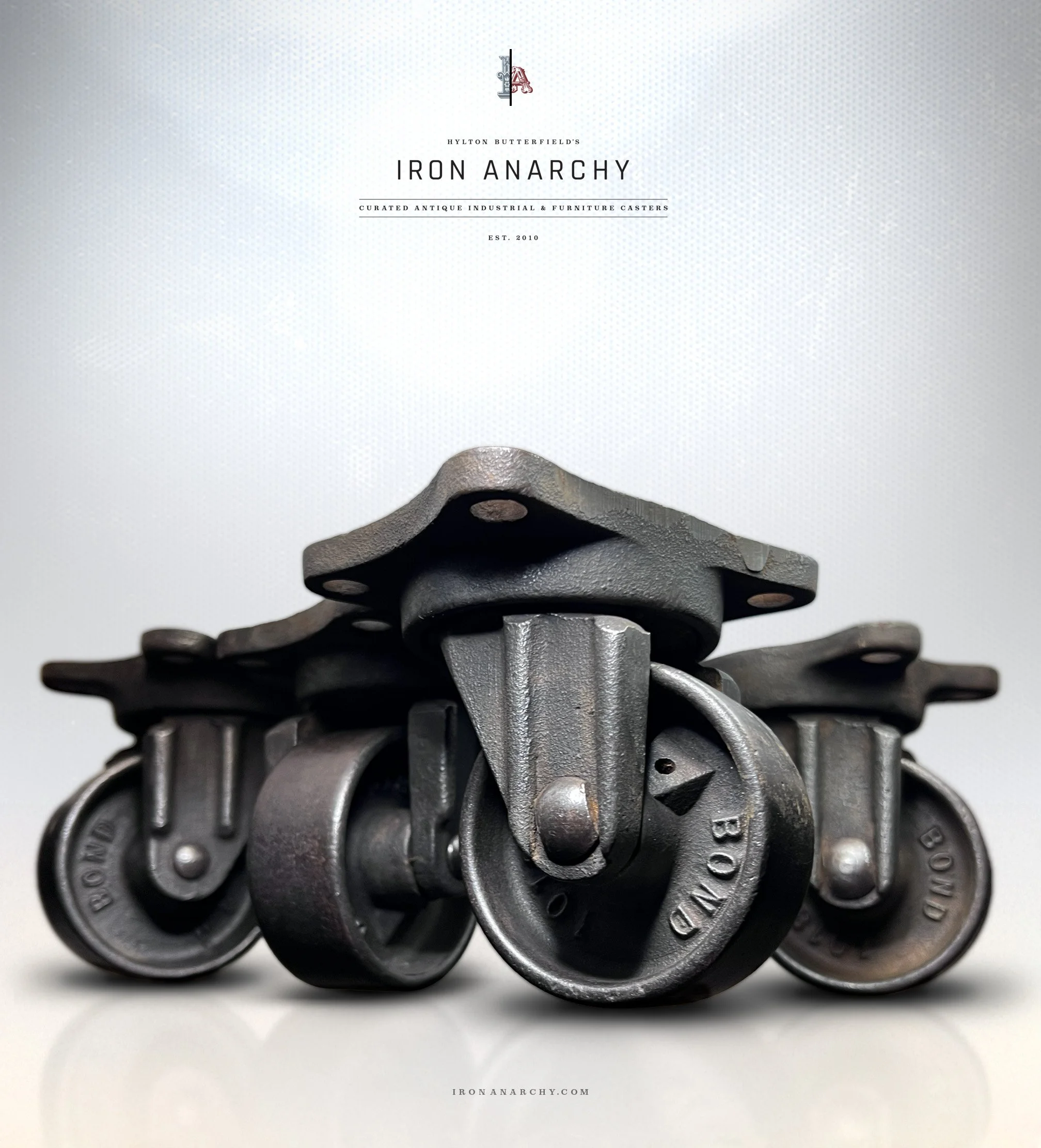 Shop heavy duty antique and vintage industrial furniture caster set for your coffee table, cabinet or furniture restoration project. Small cast iron caster wheels for furniture.