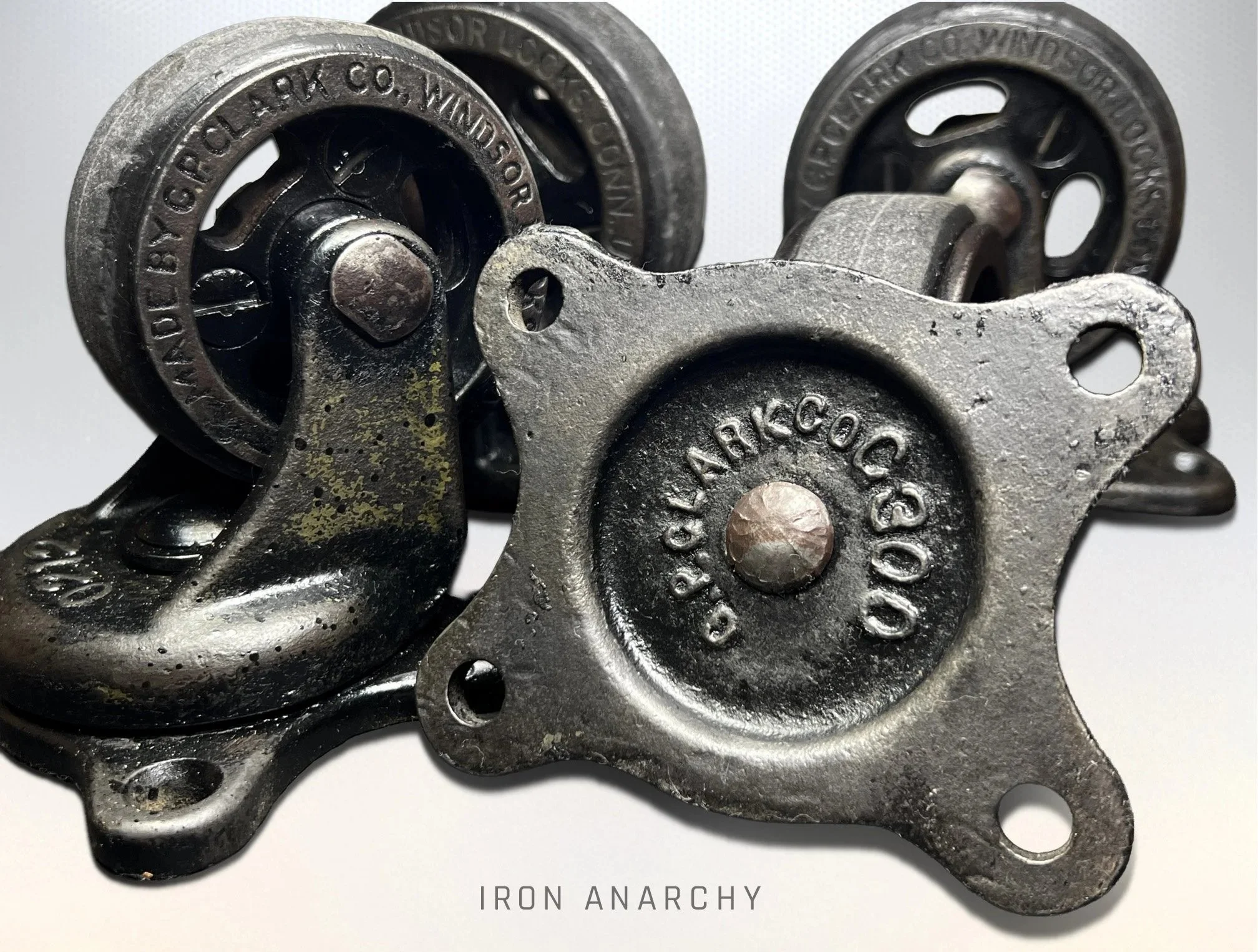 Antique Vintage Industrial Factory Cart Kitchen Island Caster Wheels