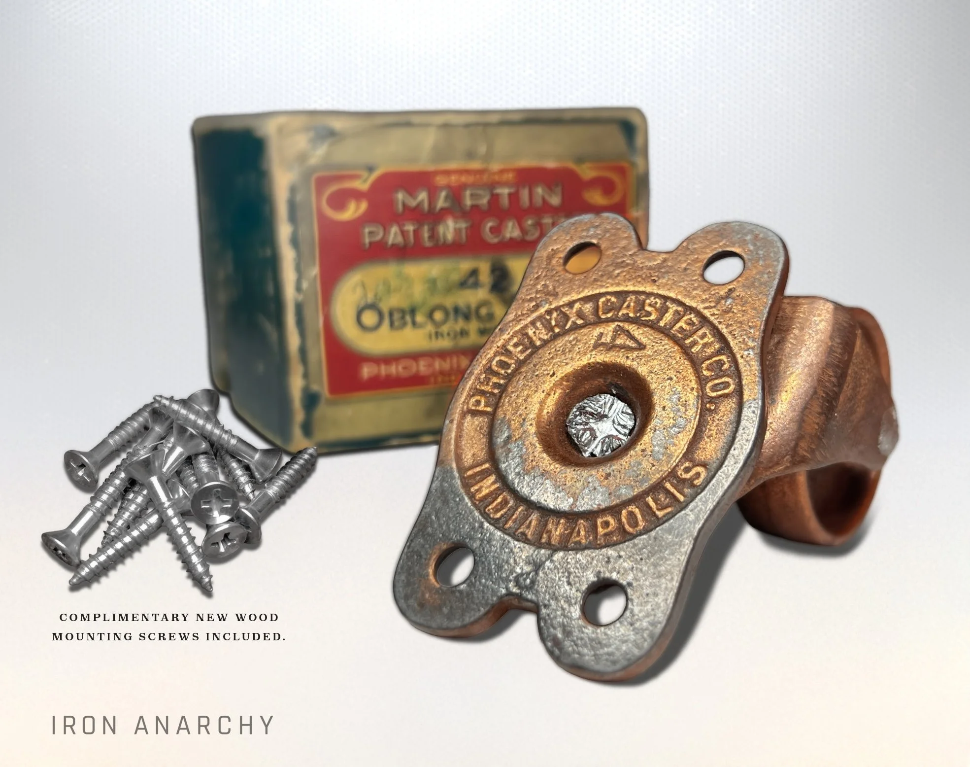 Small Antique caster wheels for furniture, Vintage Industrial Furniture Casters