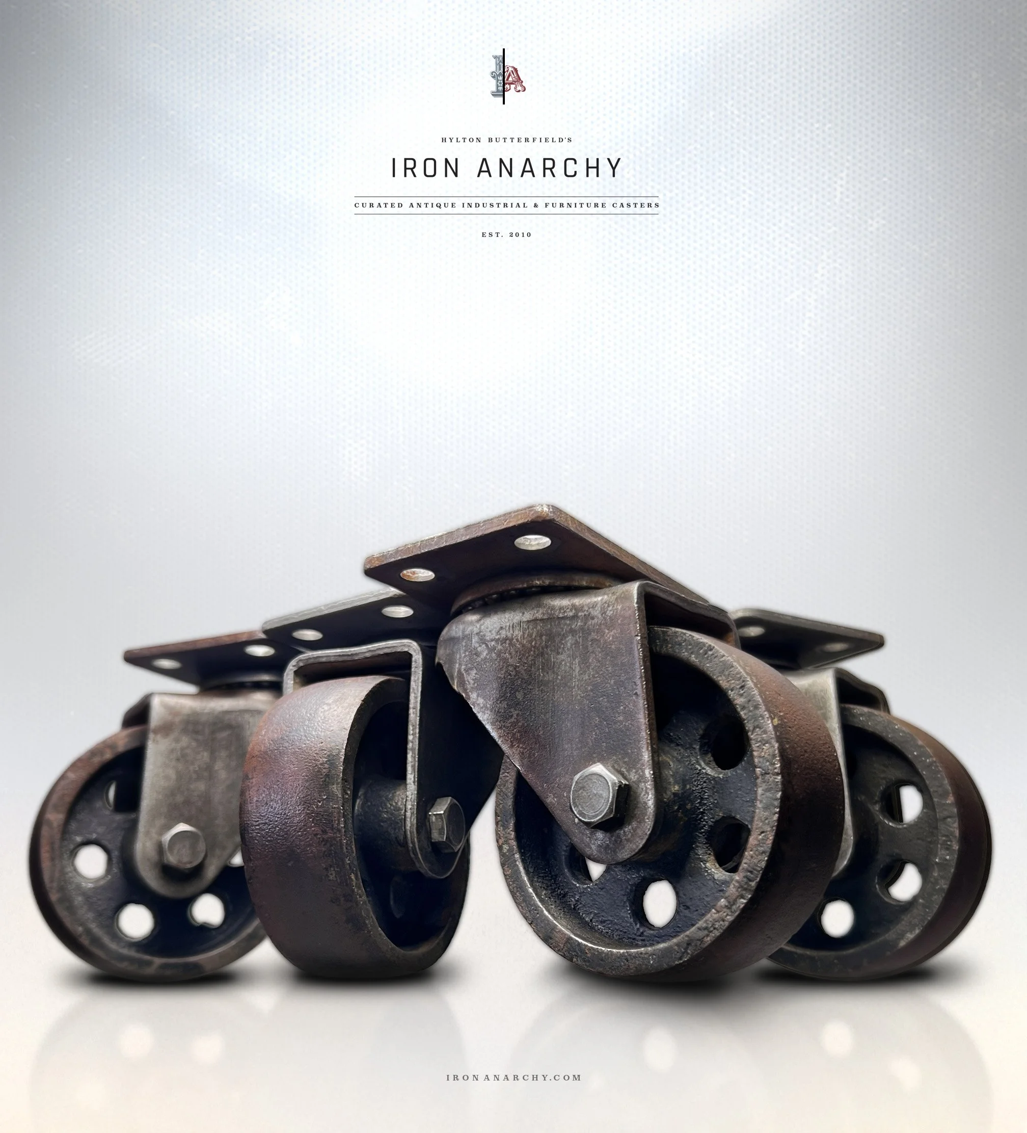 Shop Authentic Antique Industrial Casters: Heavy-duty cast iron & steel wheels perfect for rustic furniture, coffee tables, and restoration. Revamp your home!