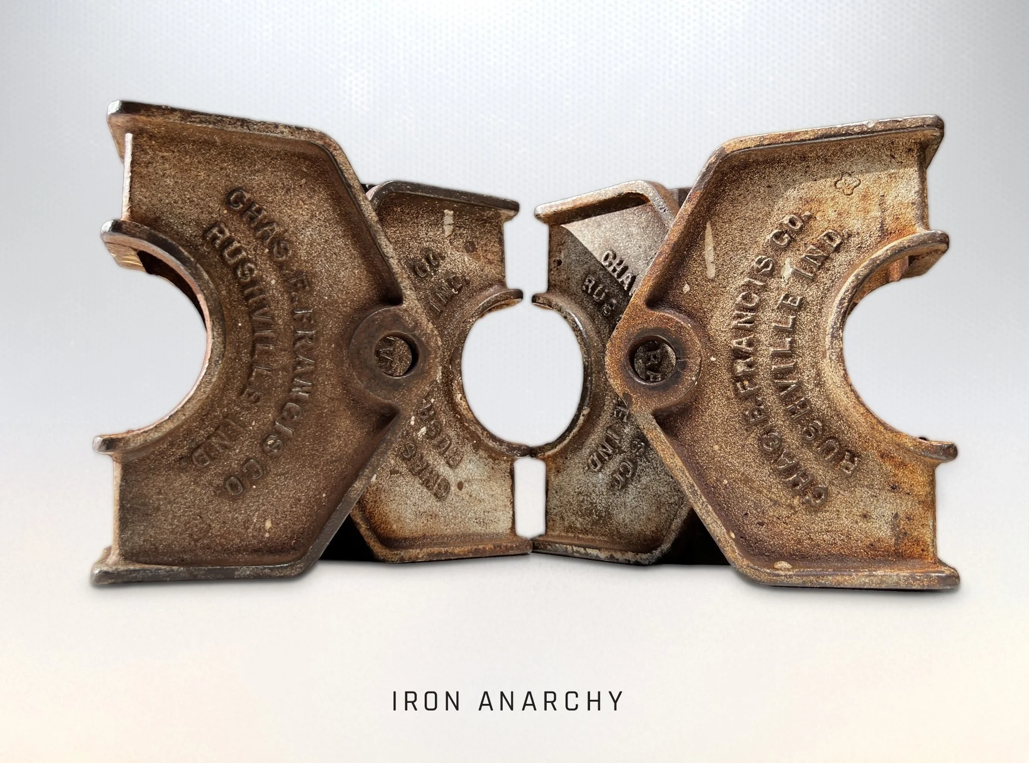 Antique Industrial Factory Cart Corner Stake Brackets, Francis 1c.jpg