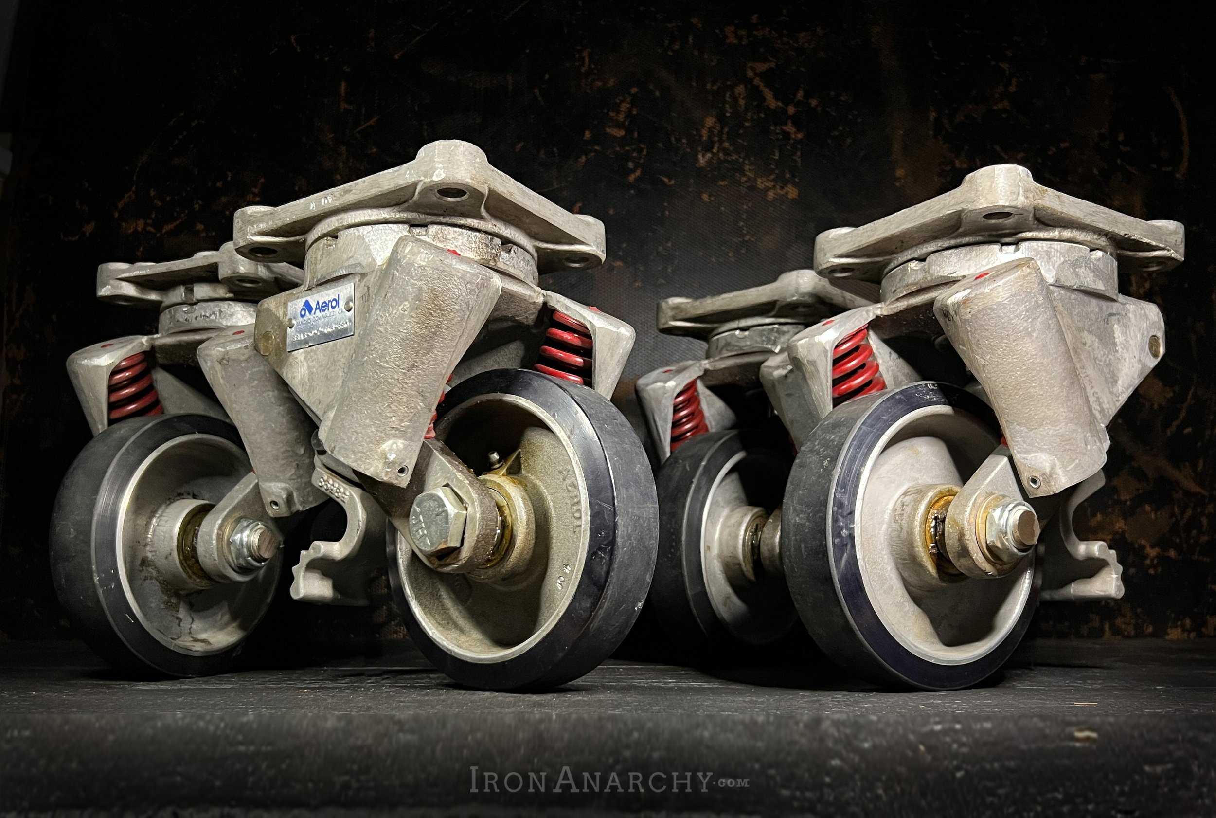 Vintage Industrial Kitchen Island Heavy Duty Factory Cart Caster Wheels, Aerol