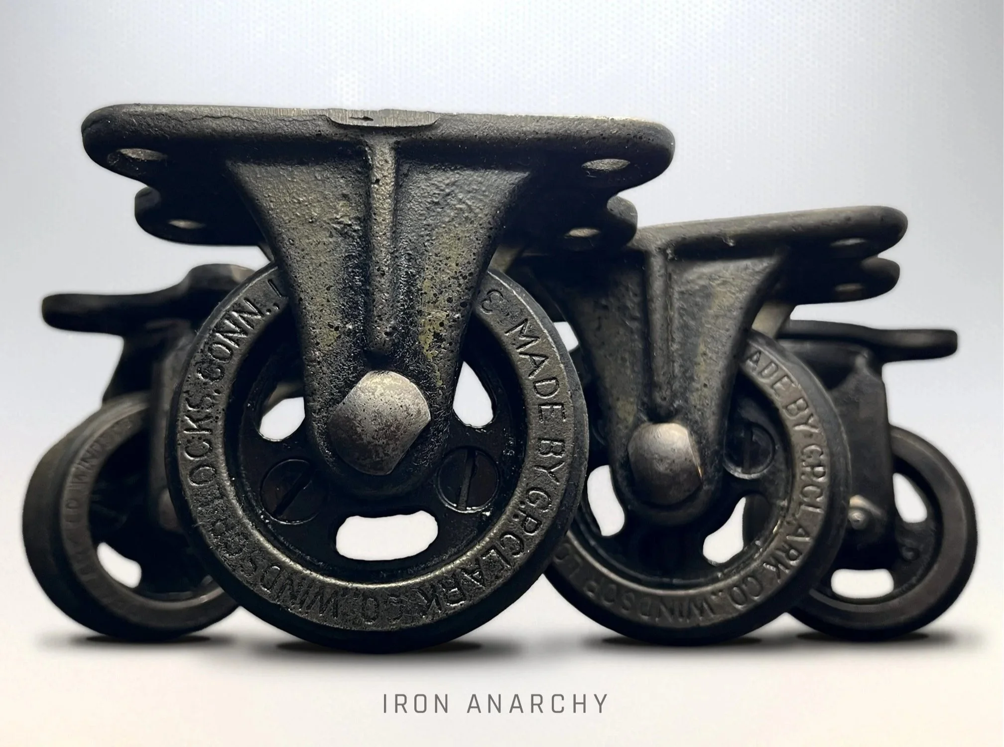 Antique Vintage Industrial Factory Cart Kitchen Island Caster Wheels