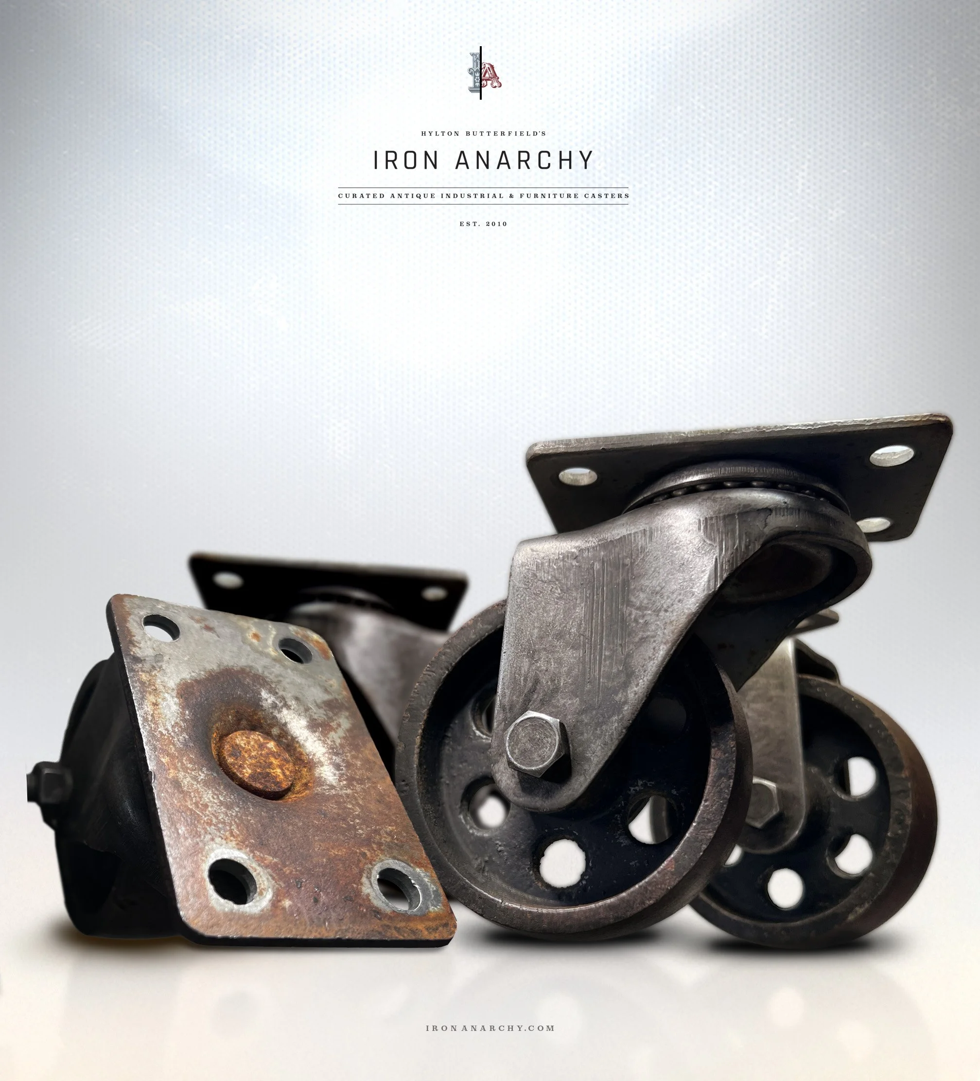 Shop Authentic Antique Industrial Casters: Heavy-duty cast iron & steel wheels perfect for rustic furniture, coffee tables, and restoration. Revamp your home!