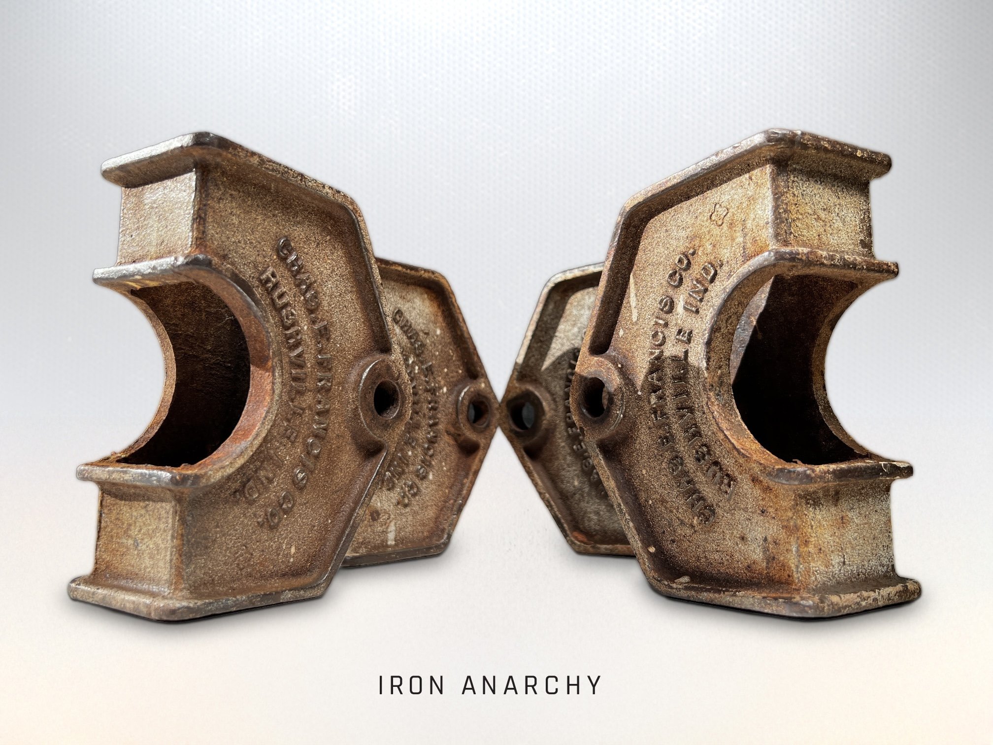 Antique Industrial Factory Cart Corner Stake Brackets, Francis 1b.jpg