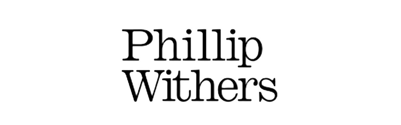 Text reading 'Phillip Withers' on a black background.