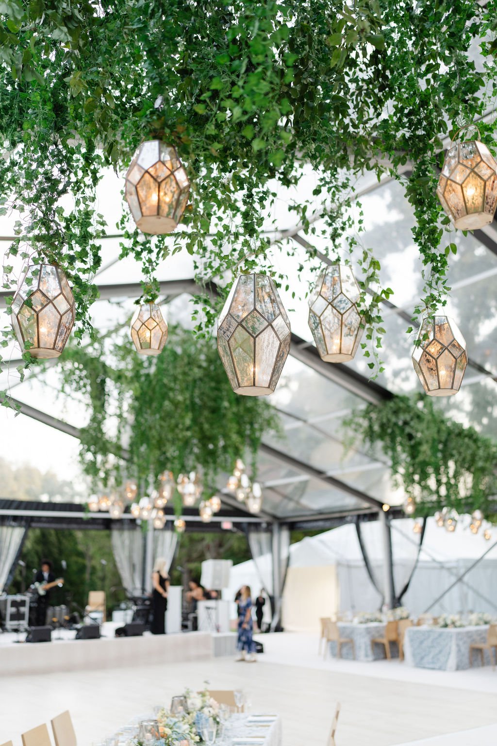 Tent Dripping with Greenery