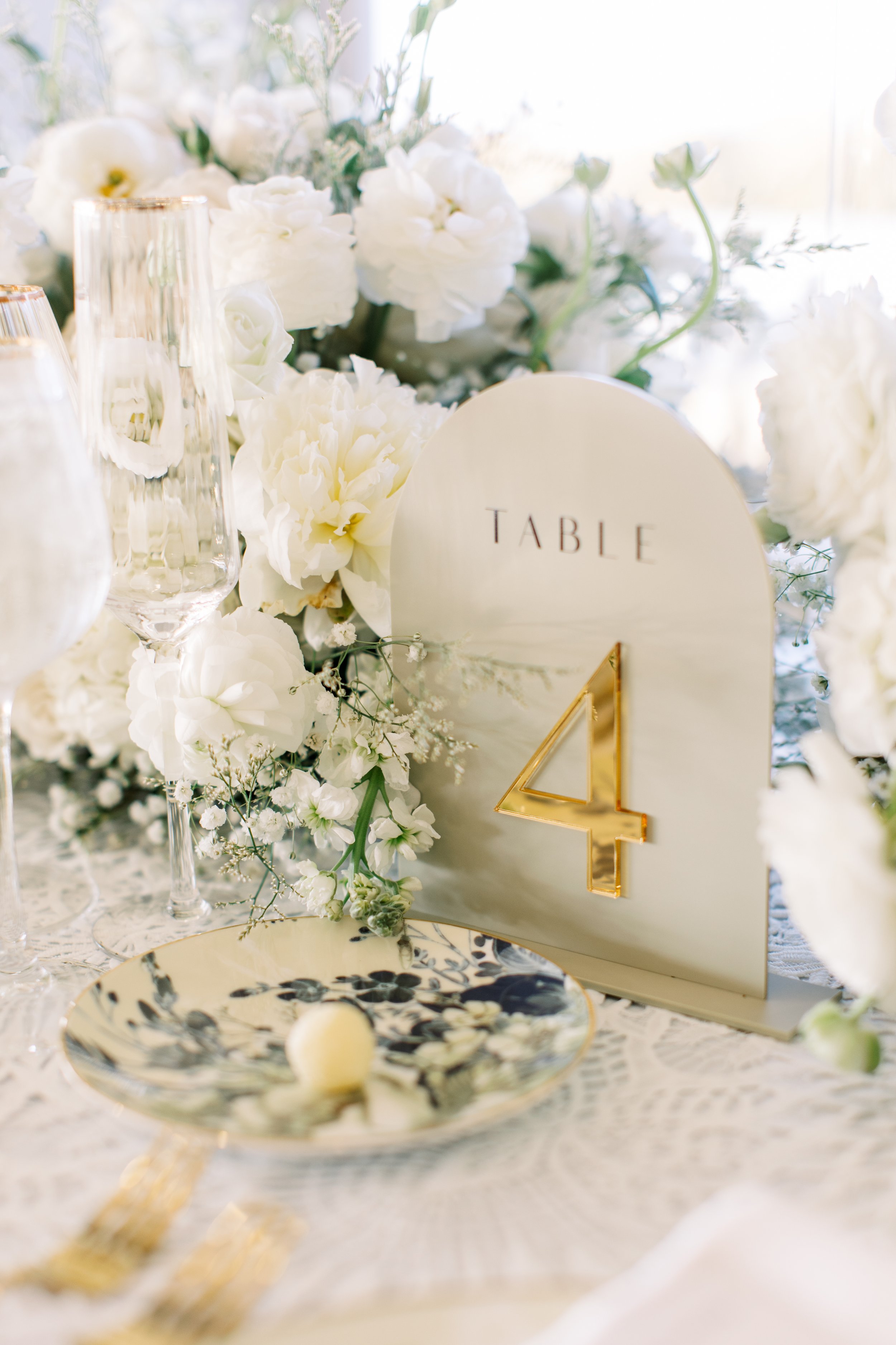 Up close table centerpiece