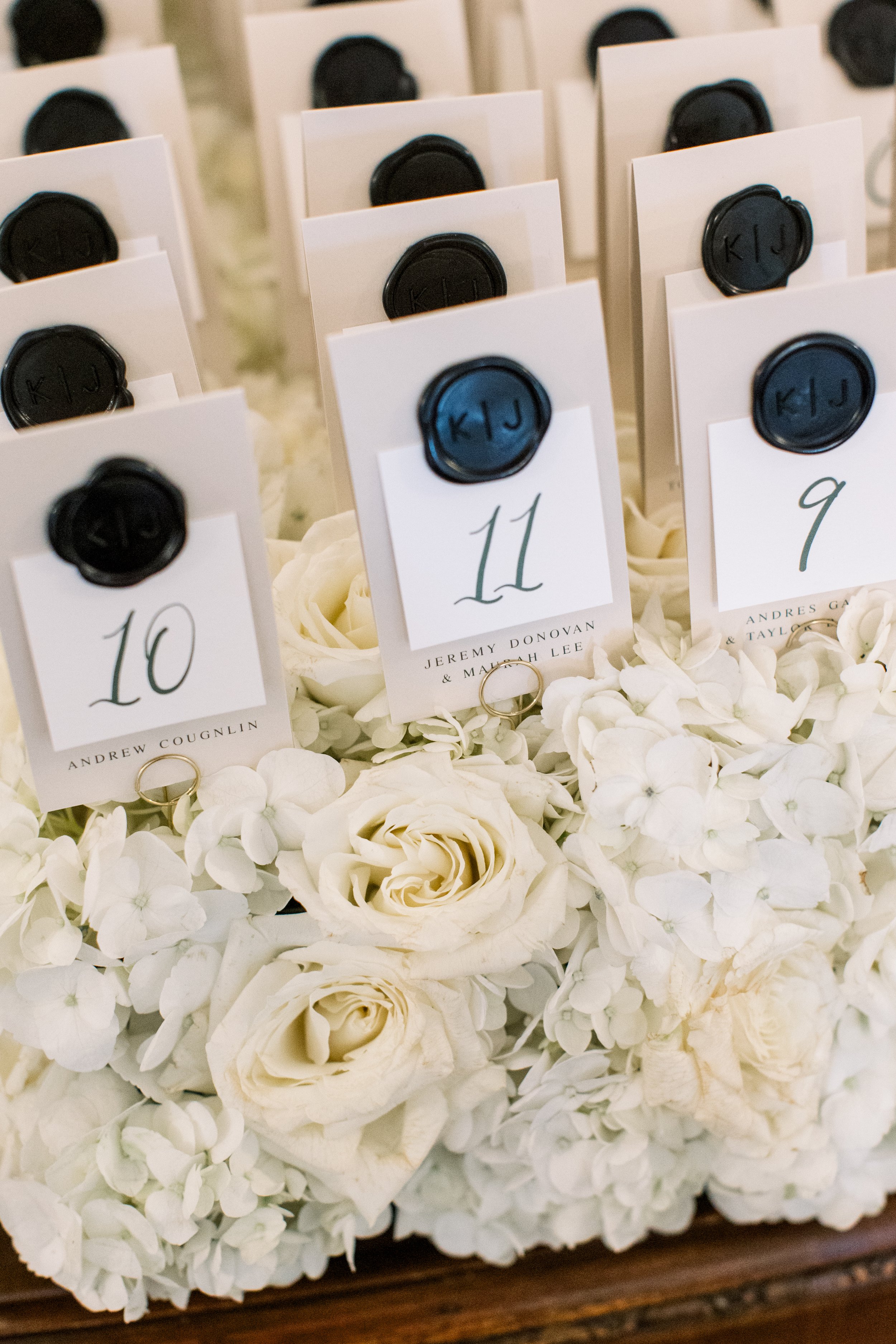 Flower Bed with Escort Cards