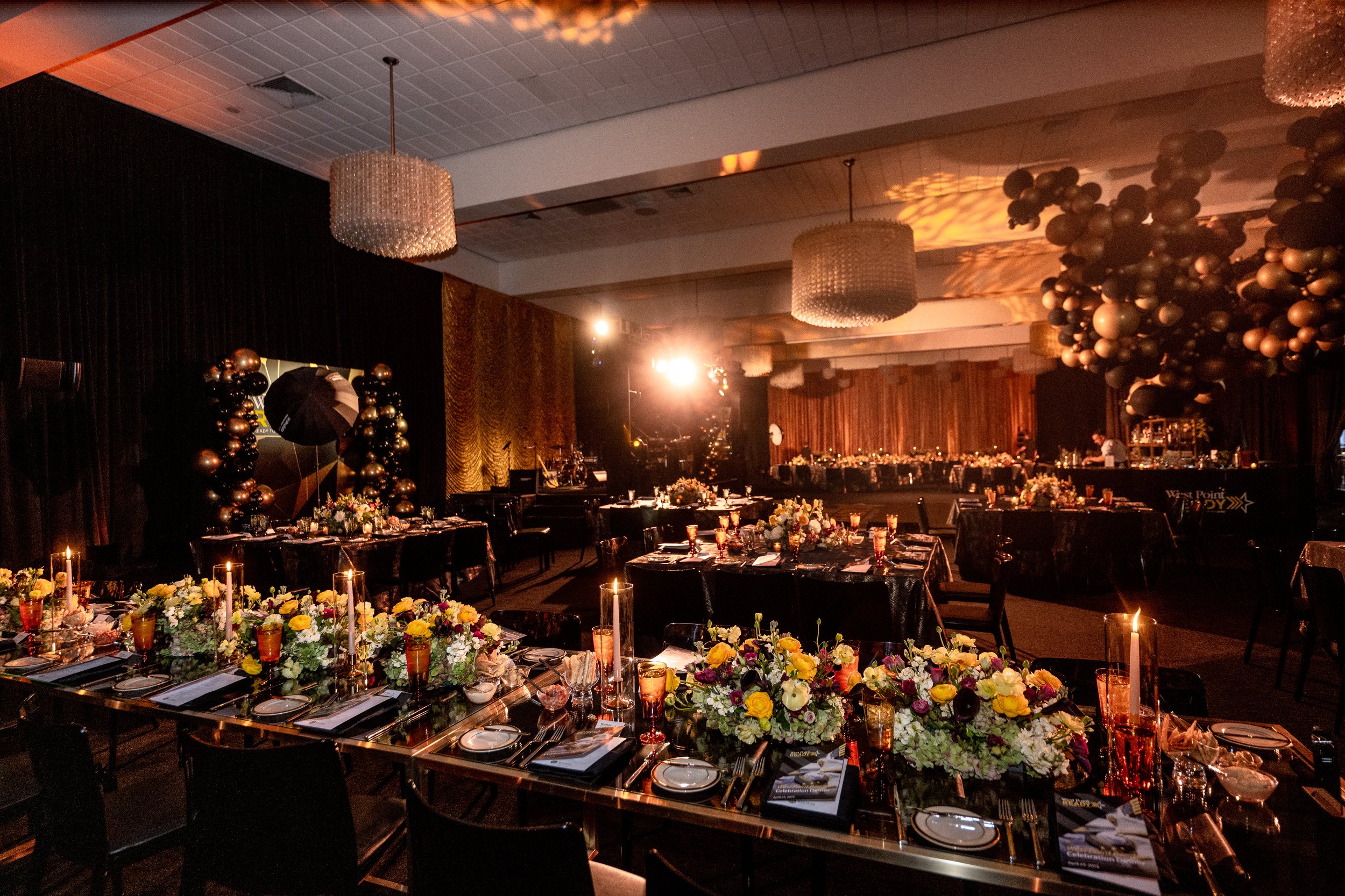 Ballroom with balloons