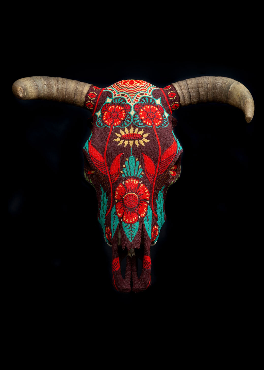 cow skull art illustration  AI Generated 23241052 PNG