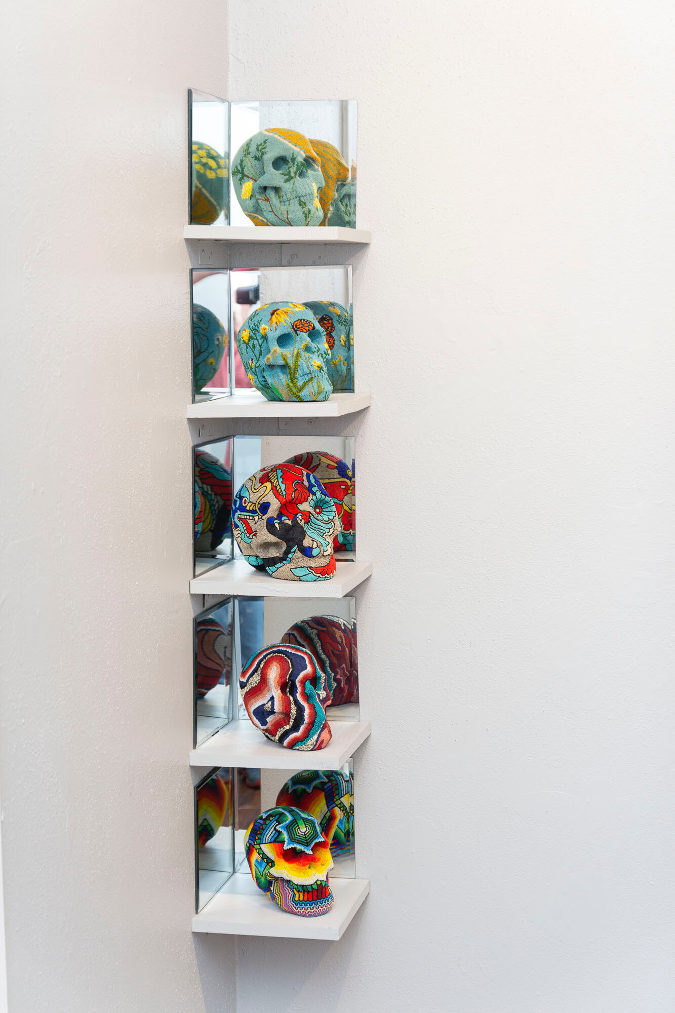 Beaded Skull Installation