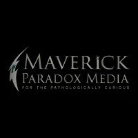 Maverick Paradox Media logo with a lightning bolt symbol and tagline 'for the Catholicly Curious' in silver text on a black background.