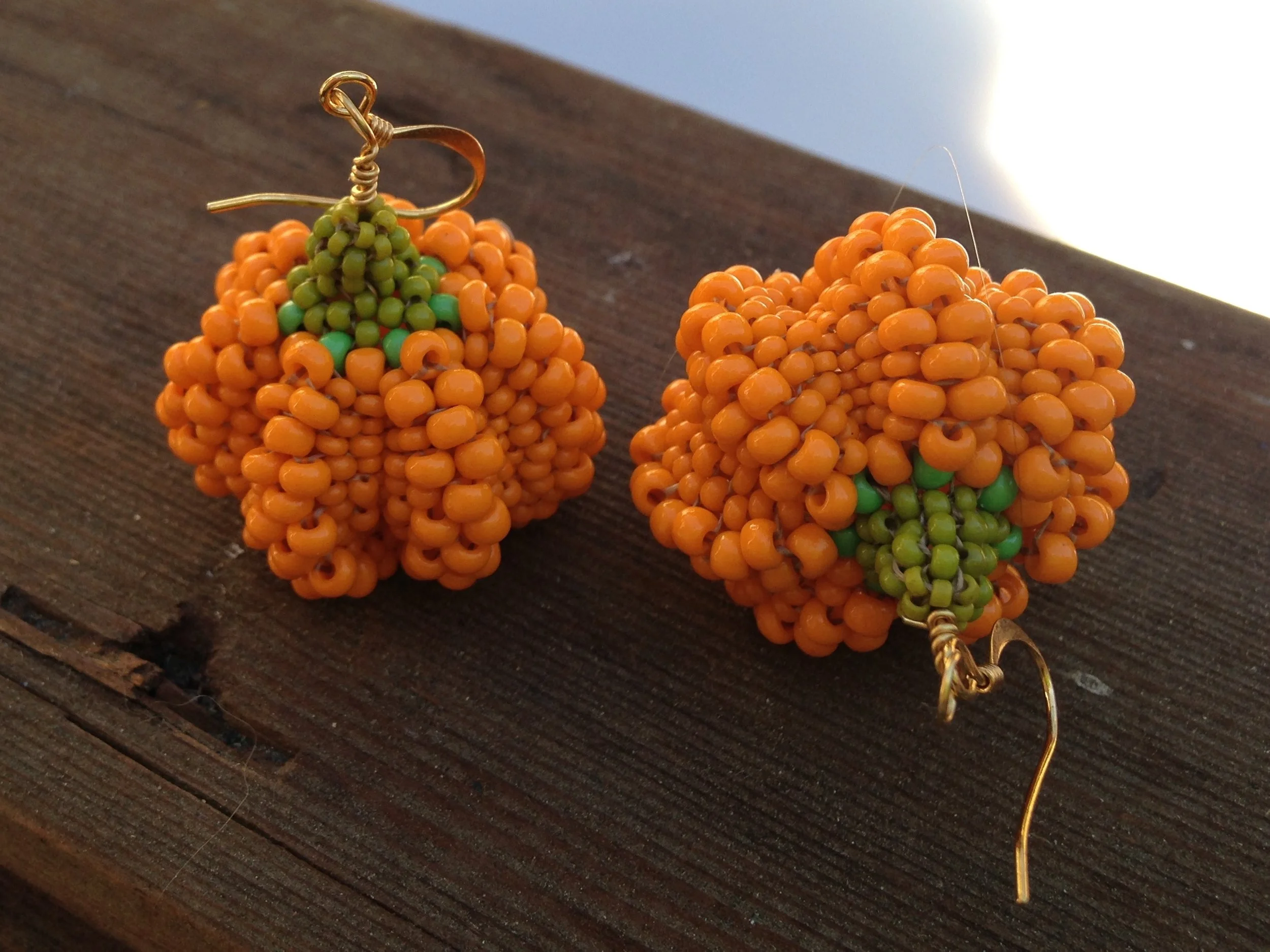 Beaded pumpkins