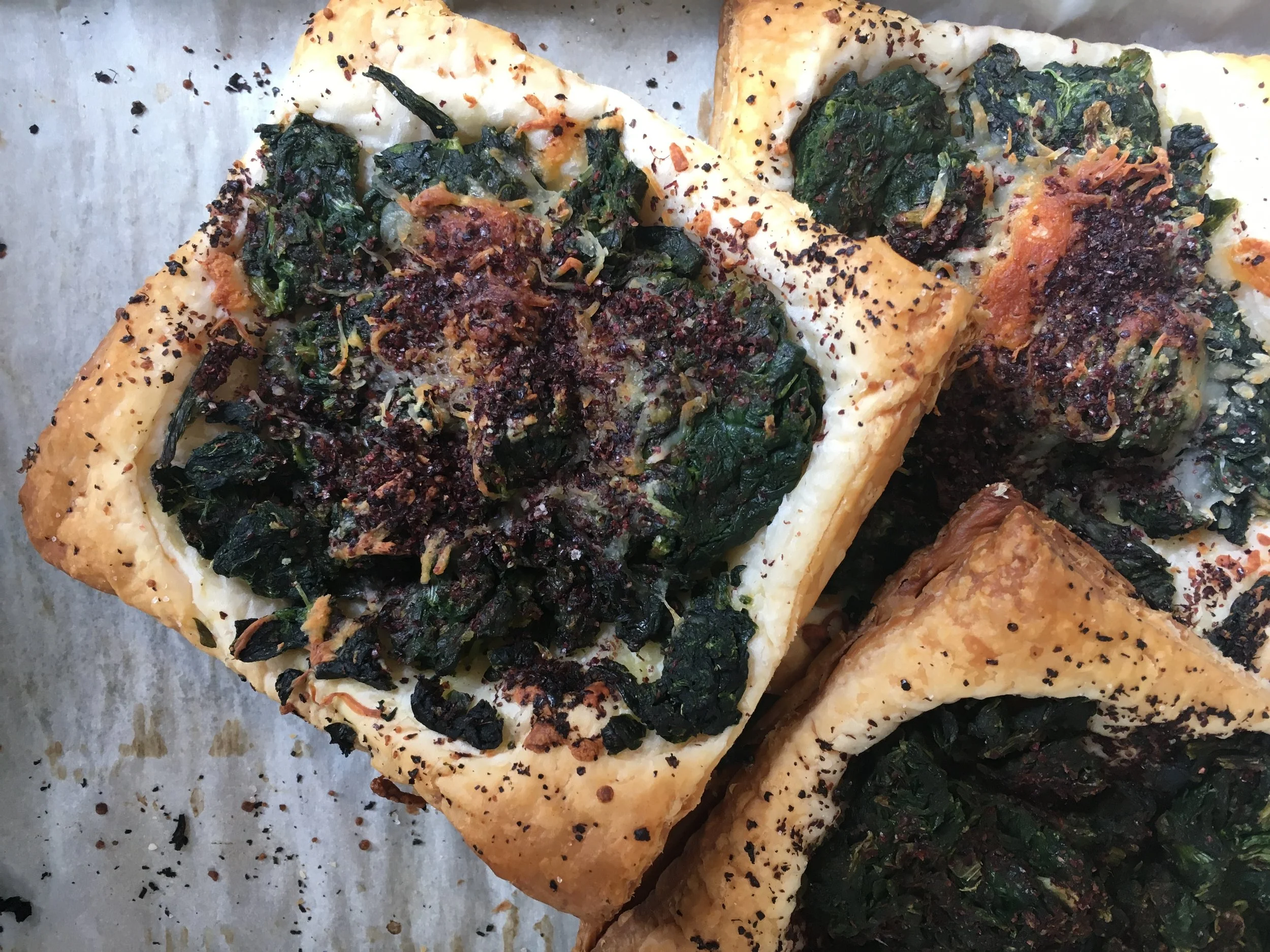 Sumac Spinach Puffs