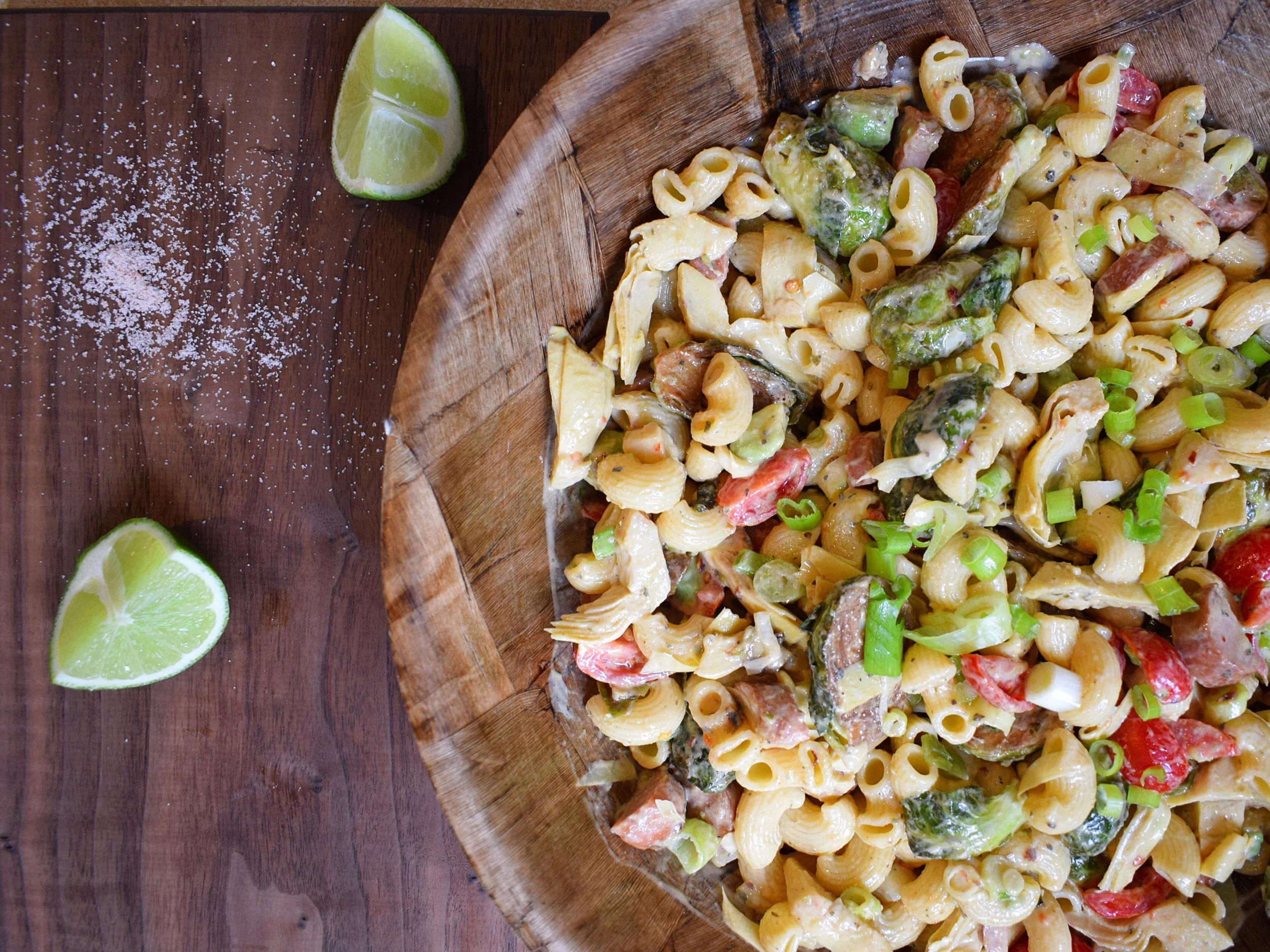 Creamy Sausage & Veggie Pasta Salad