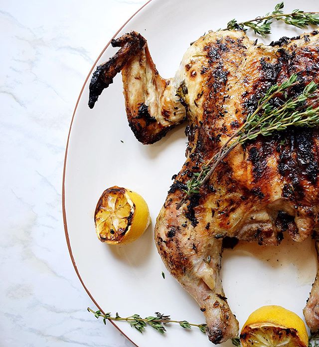 This Garlic and Thyme Grilled Whole Chicken is the easiest and most delicious way to impress your guests this Memorial Day. With just a few ingredients you can pull this gorgeous, juicy chicken off and leave everyone in awe. Check out how easy this r