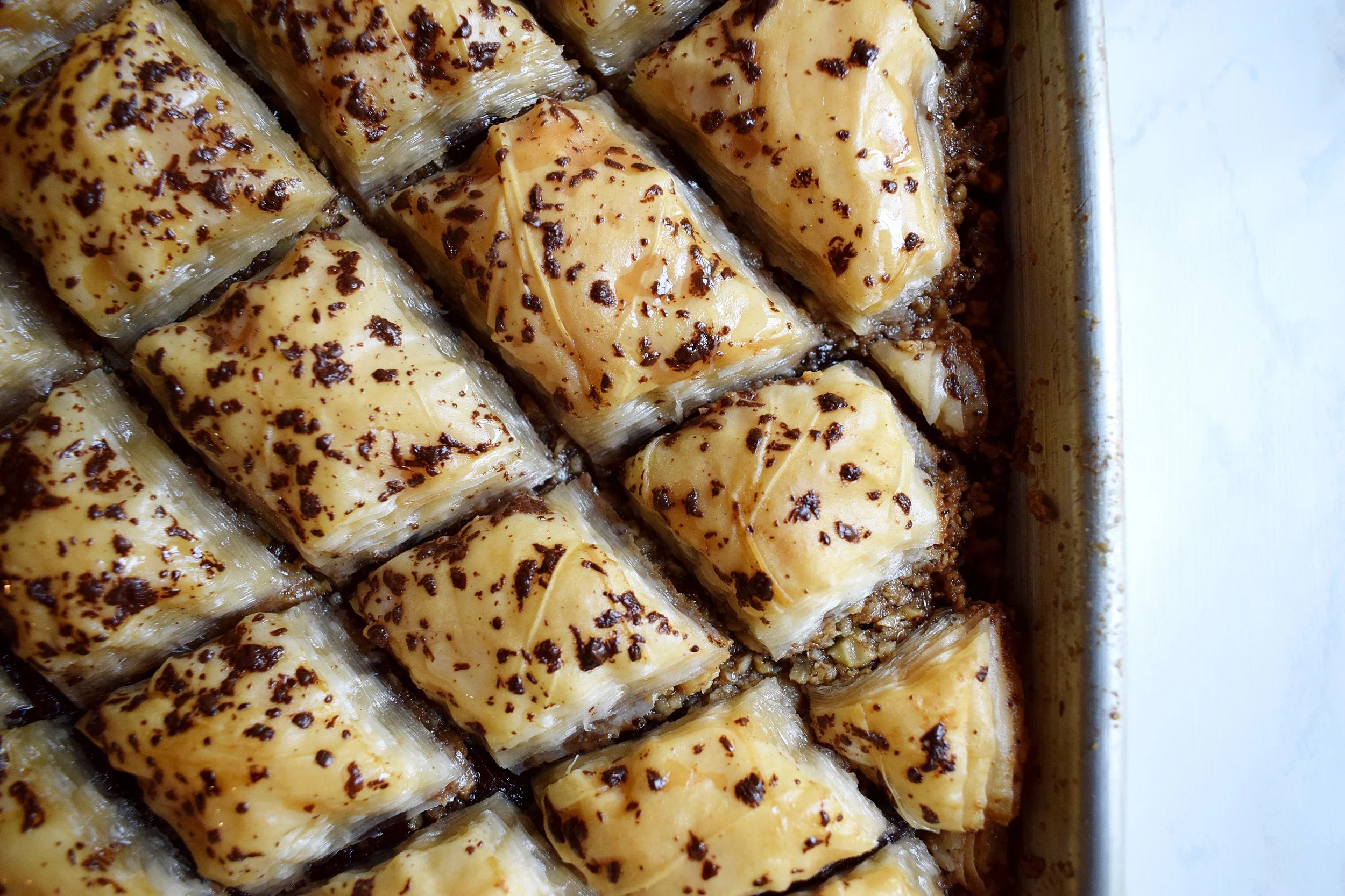 Chocolate Walnut Baklava 