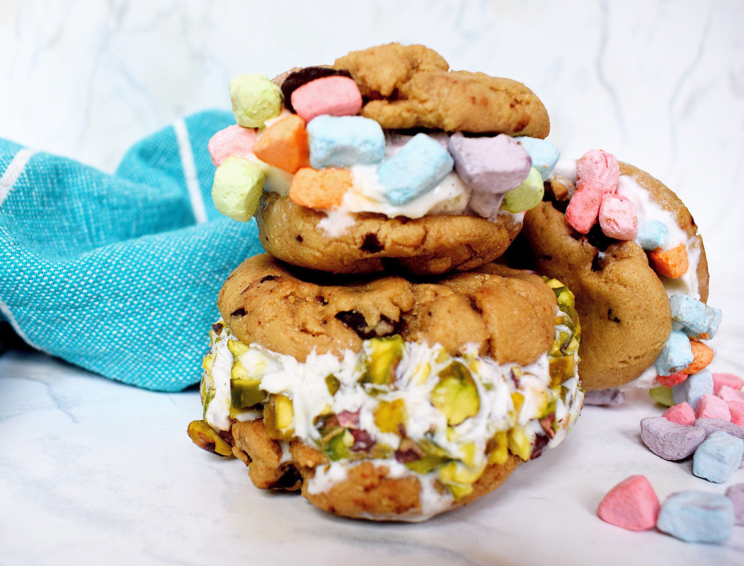 Chocolate Chip Ice Cream Sandwiches 
