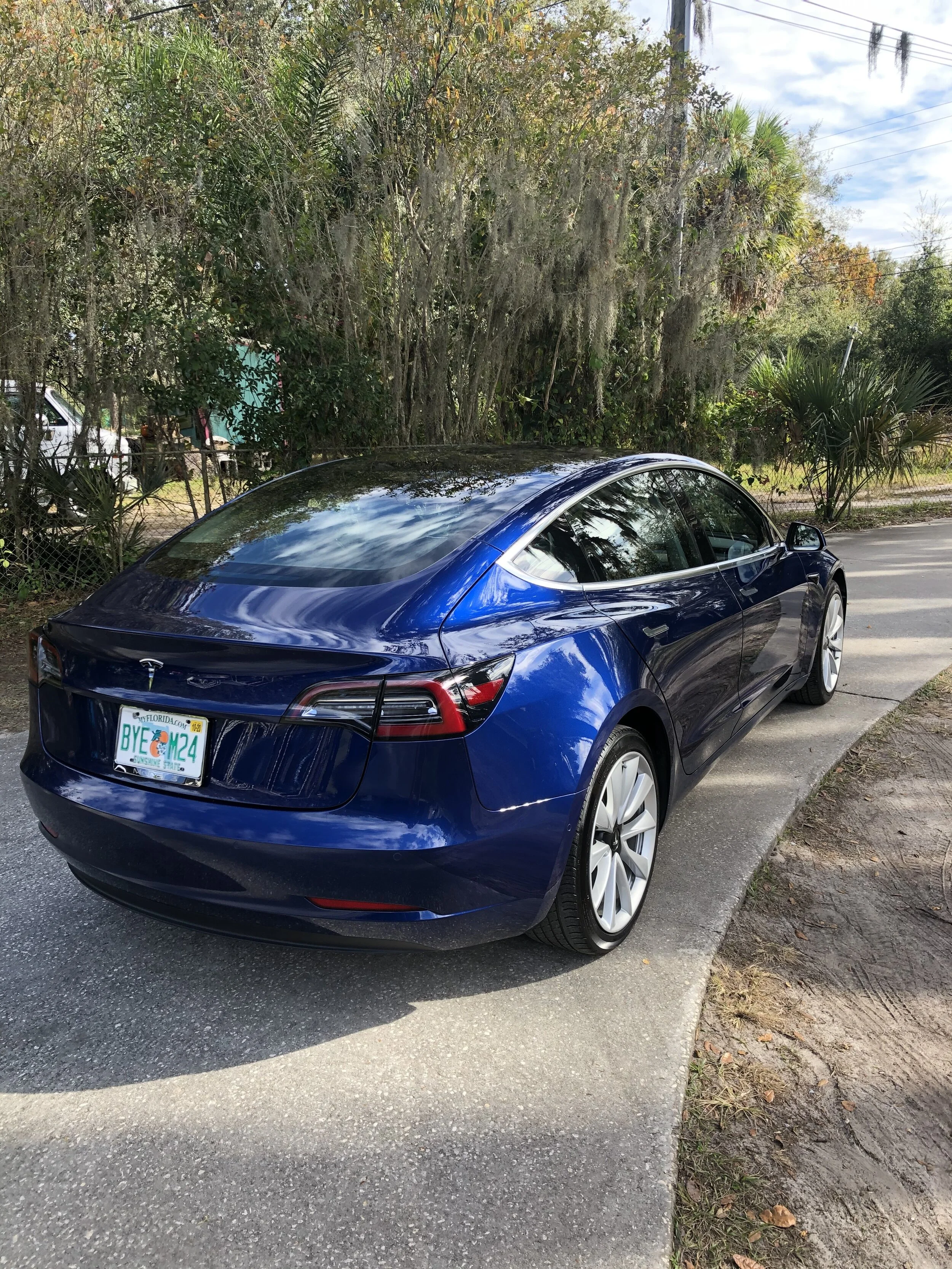 Ceramic Coating Service on Tesla Model 3.