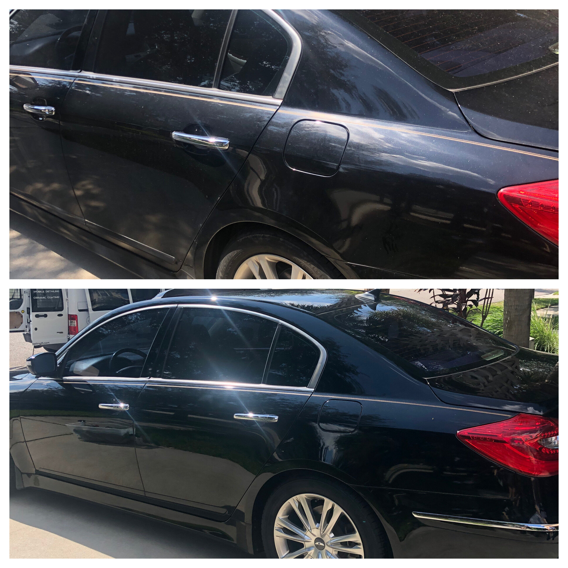 Before/After Paint Correction &amp; Ceramic Coating