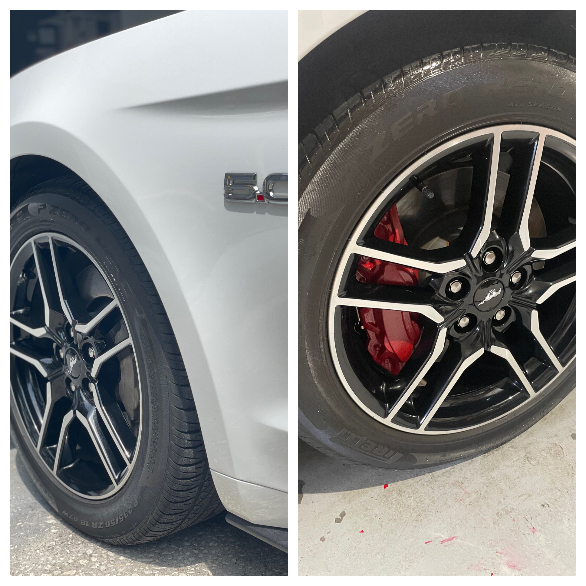 Post brake caliper painting auto detailing service  