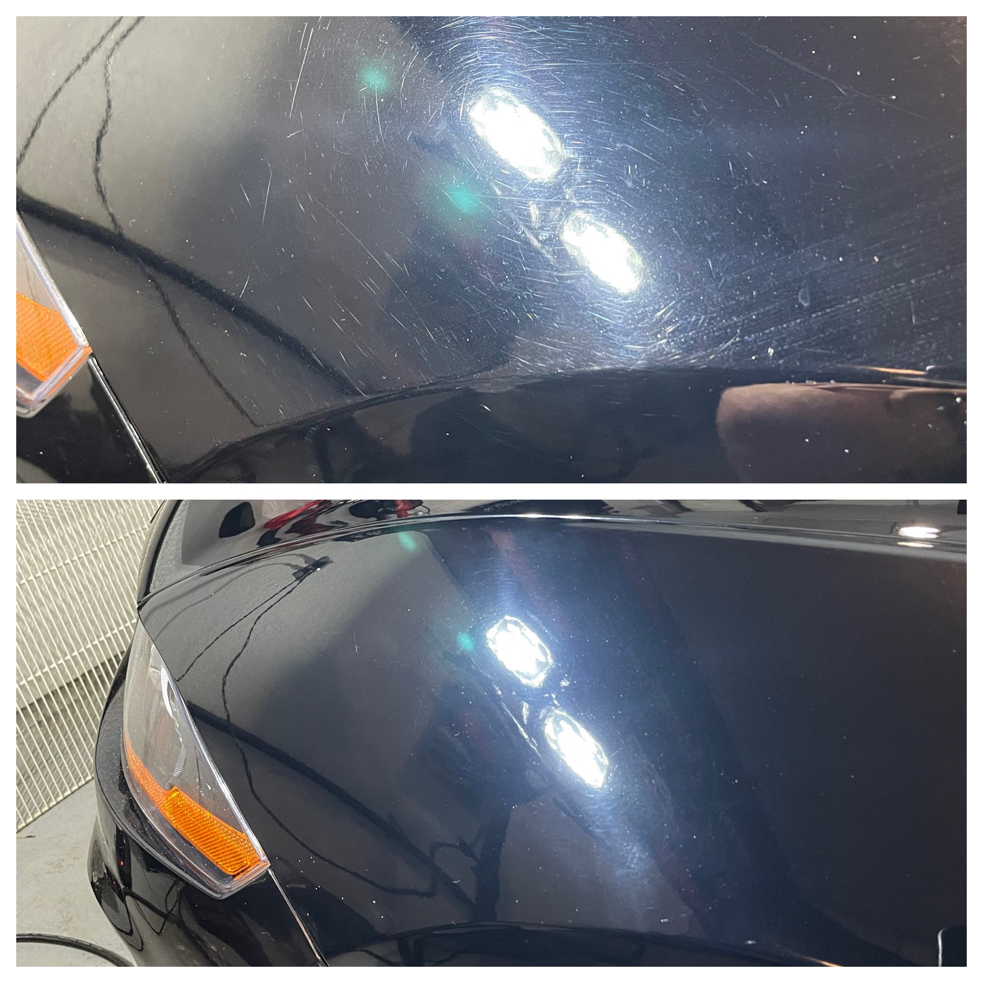 Before/After paint correction and ceramic coating service  