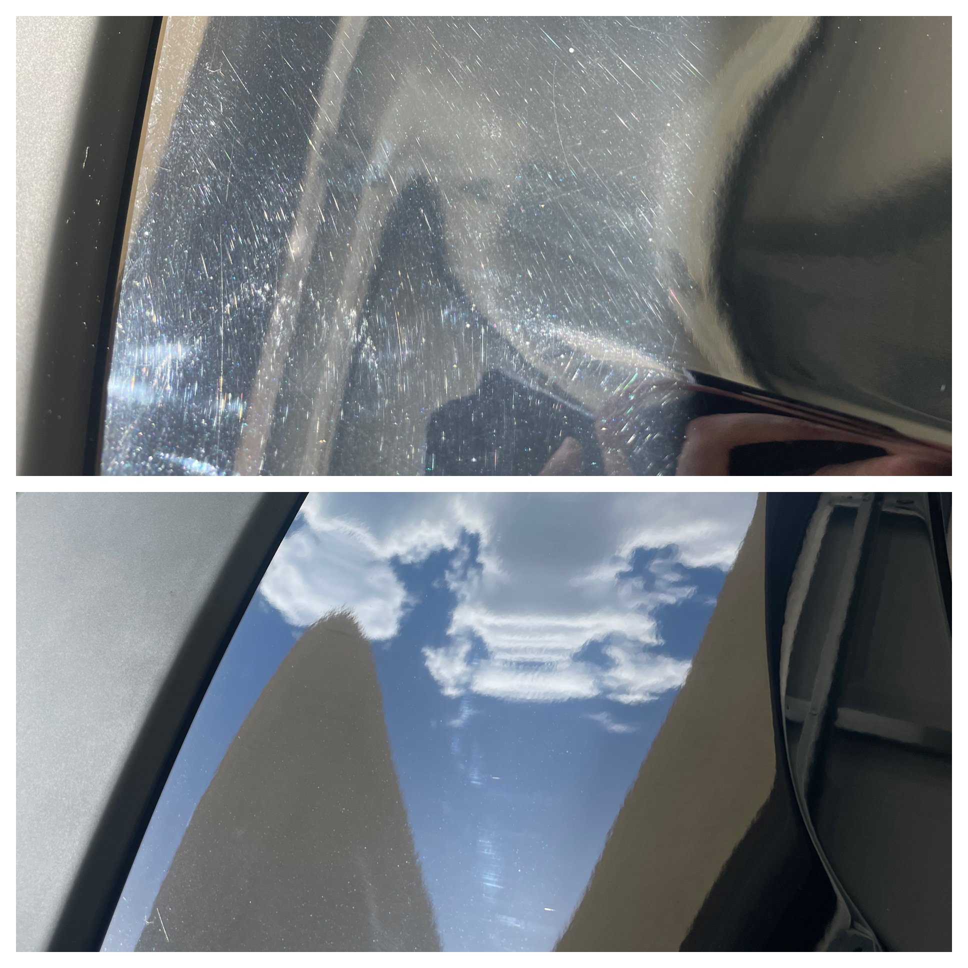 Before/After Paint Polishing Service.