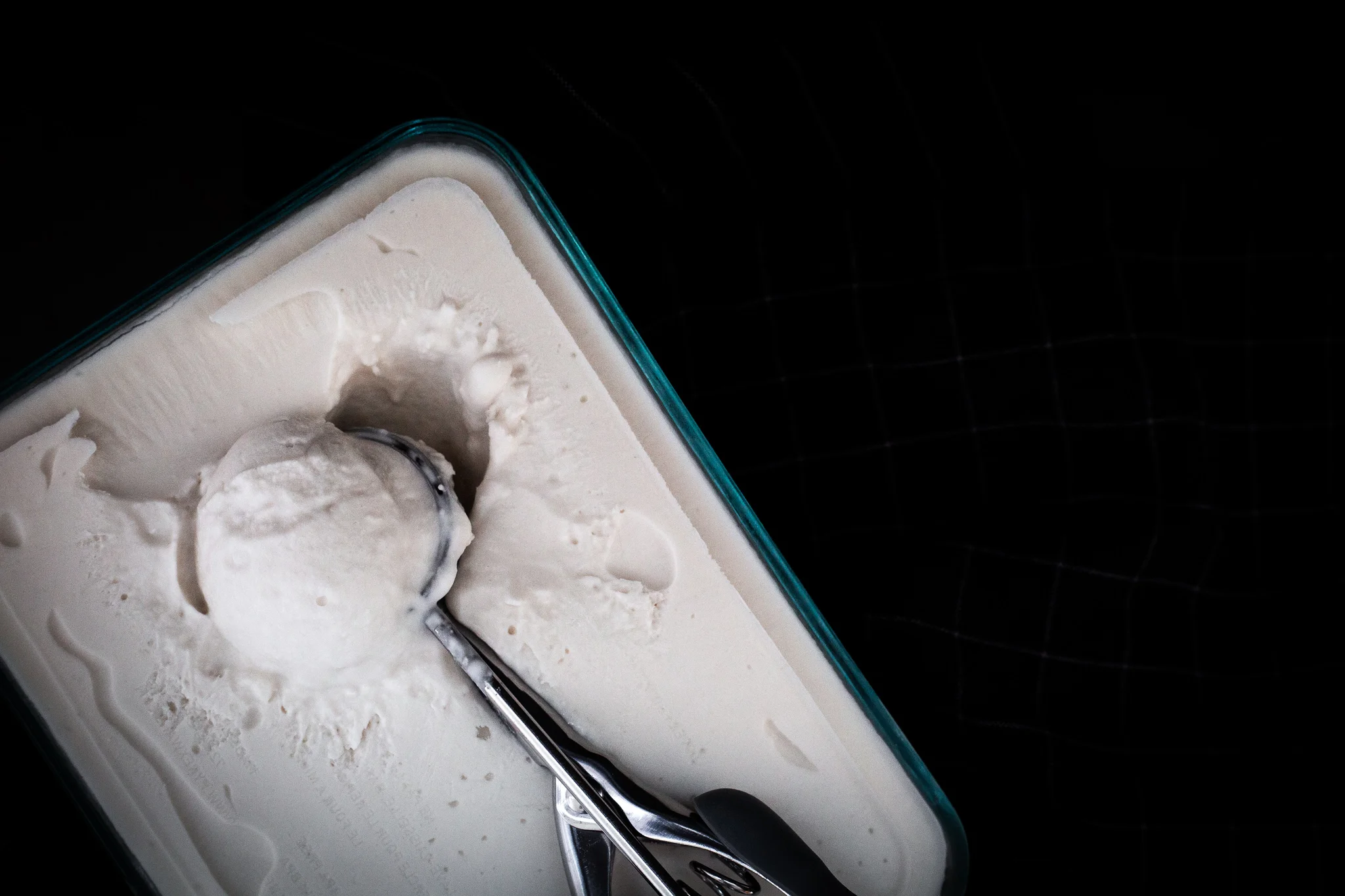 No churn Vanilla Elderflower Coconut Ice Cream