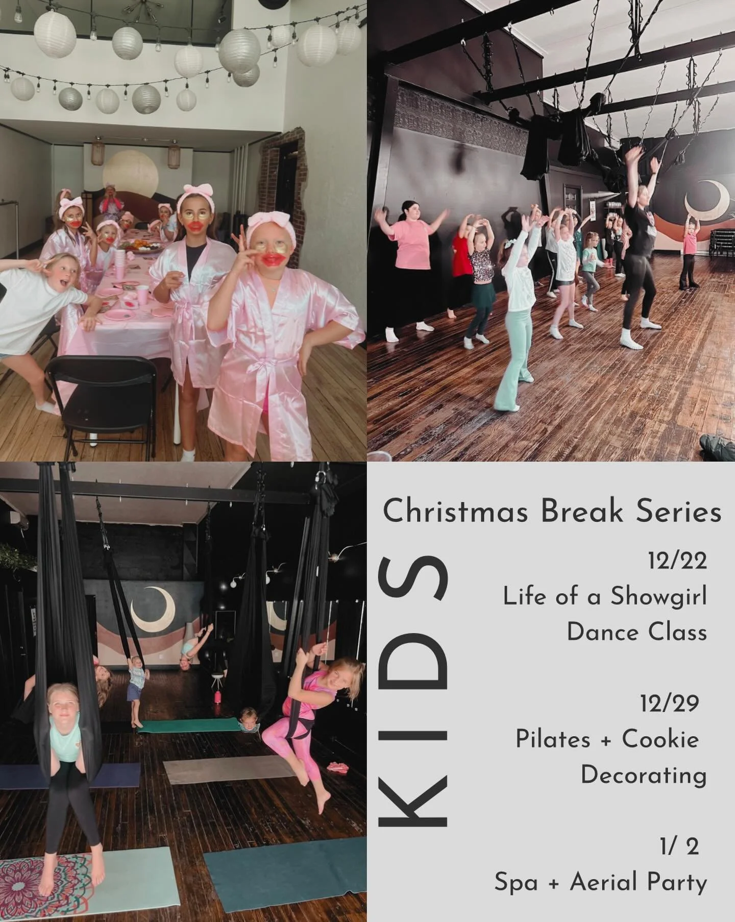 Need the perfect experience gift? Our Kids Christmas Break Series is perfect 🫶🏼

Give your kiddo the gift of fun, movement and magic this holiday break. We&rsquo;re hosting three special pop-up classes designed to keep them active, creative and hap