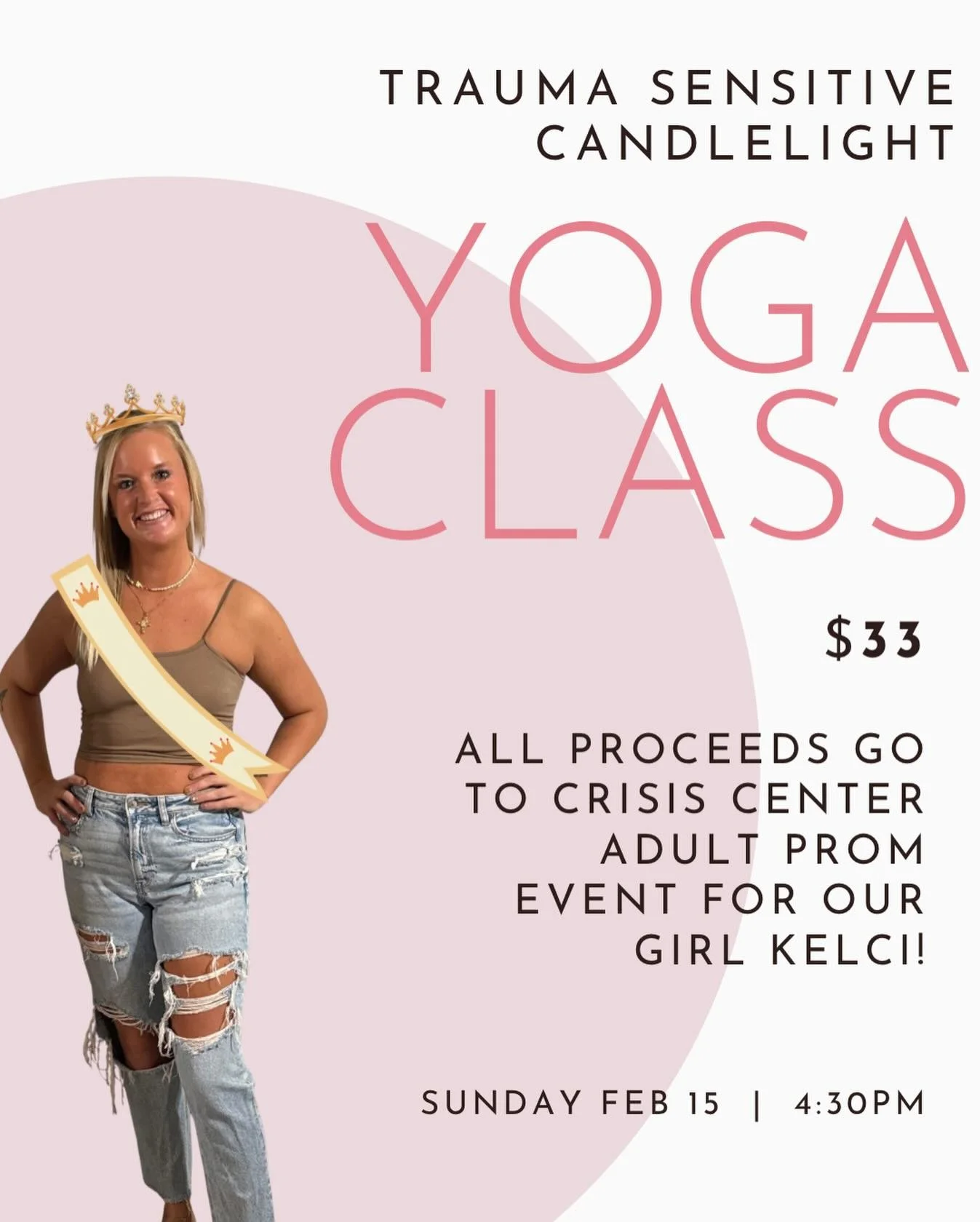 ✨ Trauma-Sensitive Candlelight Yoga for a Cause ✨

Join us for a gentle, grounding candlelight yoga class created to support nervous system regulation, rest, and deep exhale. This class is trauma-sensitive, accessible, and intentionally designed to h