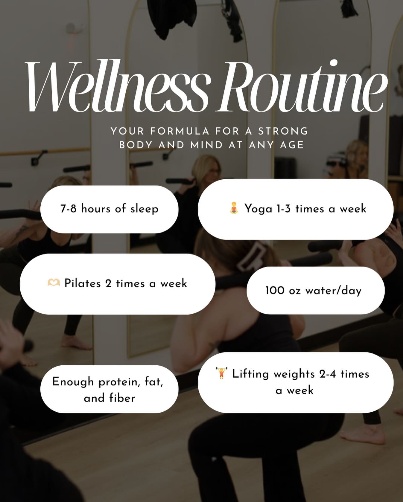 Wellness doesn&rsquo;t have to mean spending your whole life optimizing every little thing. 🤍

Outside of sleep, this routine really only asks for about one intentional hour out of your 24 hour day&hellip; and the payoff is huge. More energy. Better