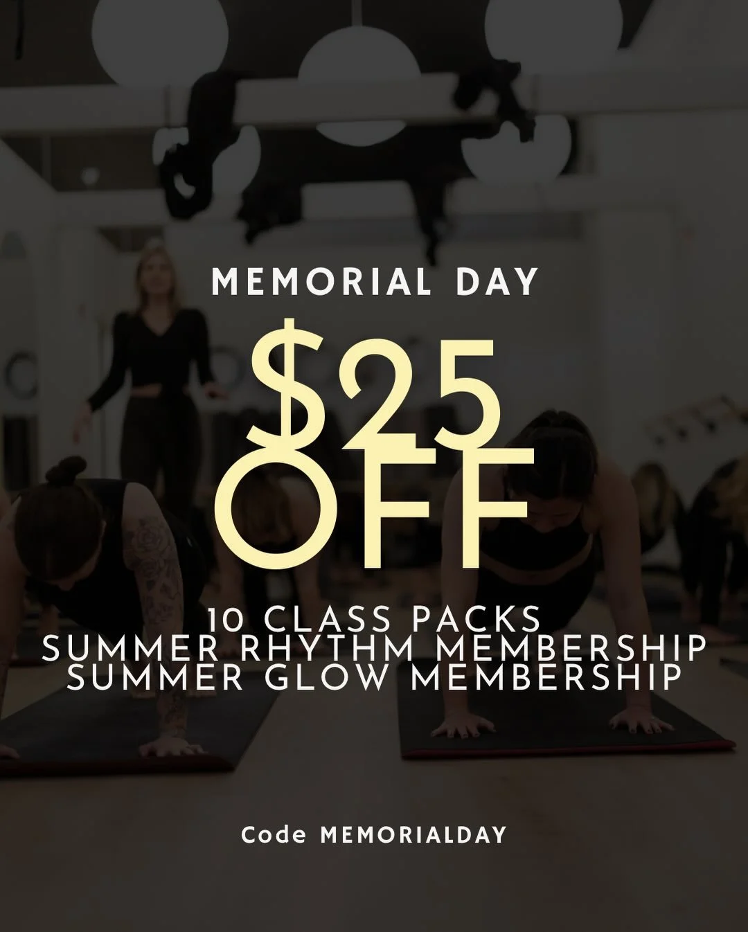 I&rsquo;ve been kinda quiet this weekend soaking in all the big moments with my kids graduating&hellip; but I came back with a little gift for you 🤍

Today + tomorrow only:
✨ $25 OFF 10 Class Packs
✨ $25 OFF our Summer Rhythm Membership
✨ $25 OFF ou