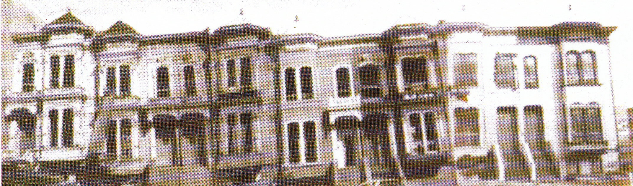Original condition of the buildings before construction began