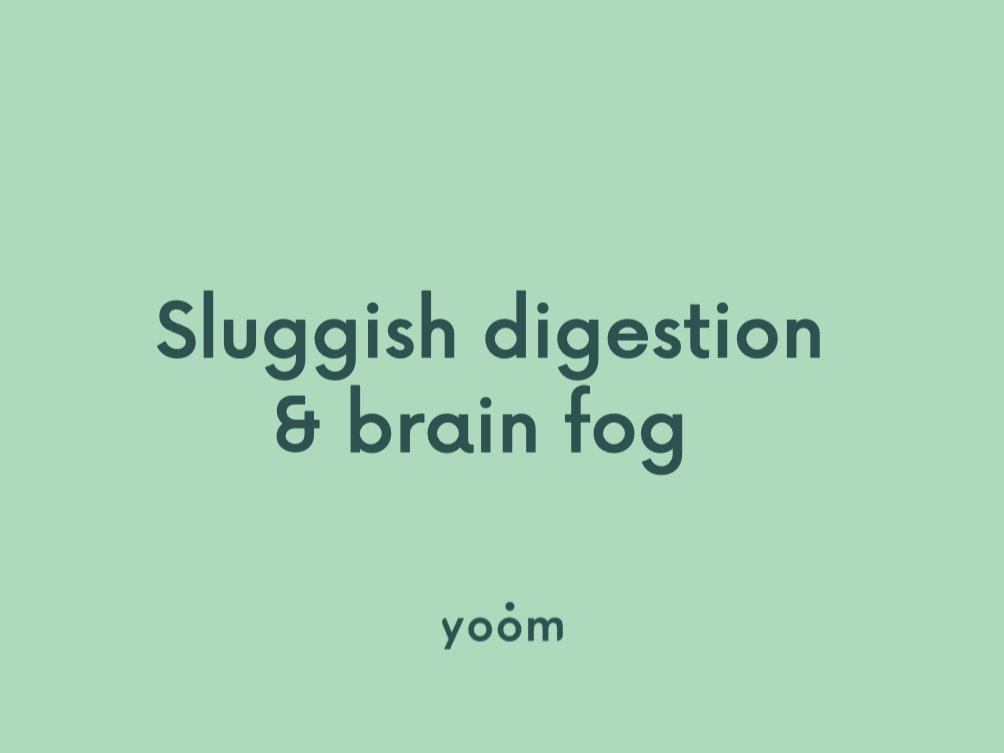 Sluggish digestion & brain fog