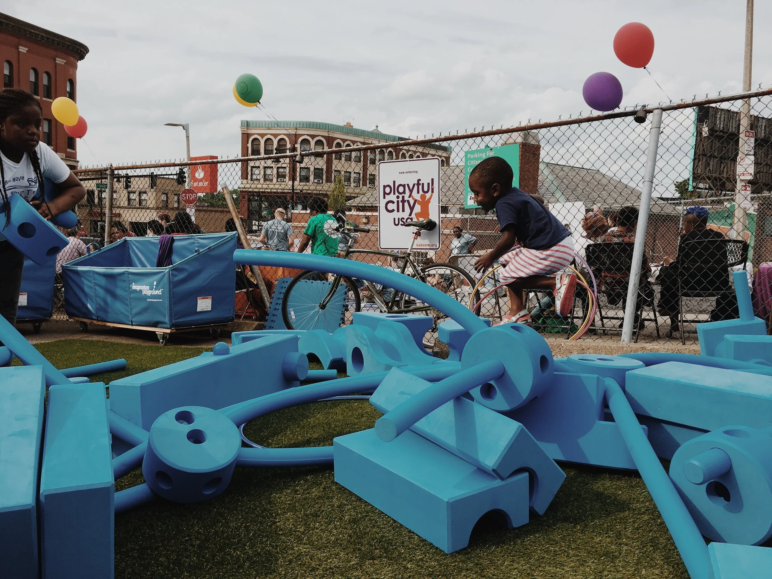 Incorporation of play into a standard civic engagement event.