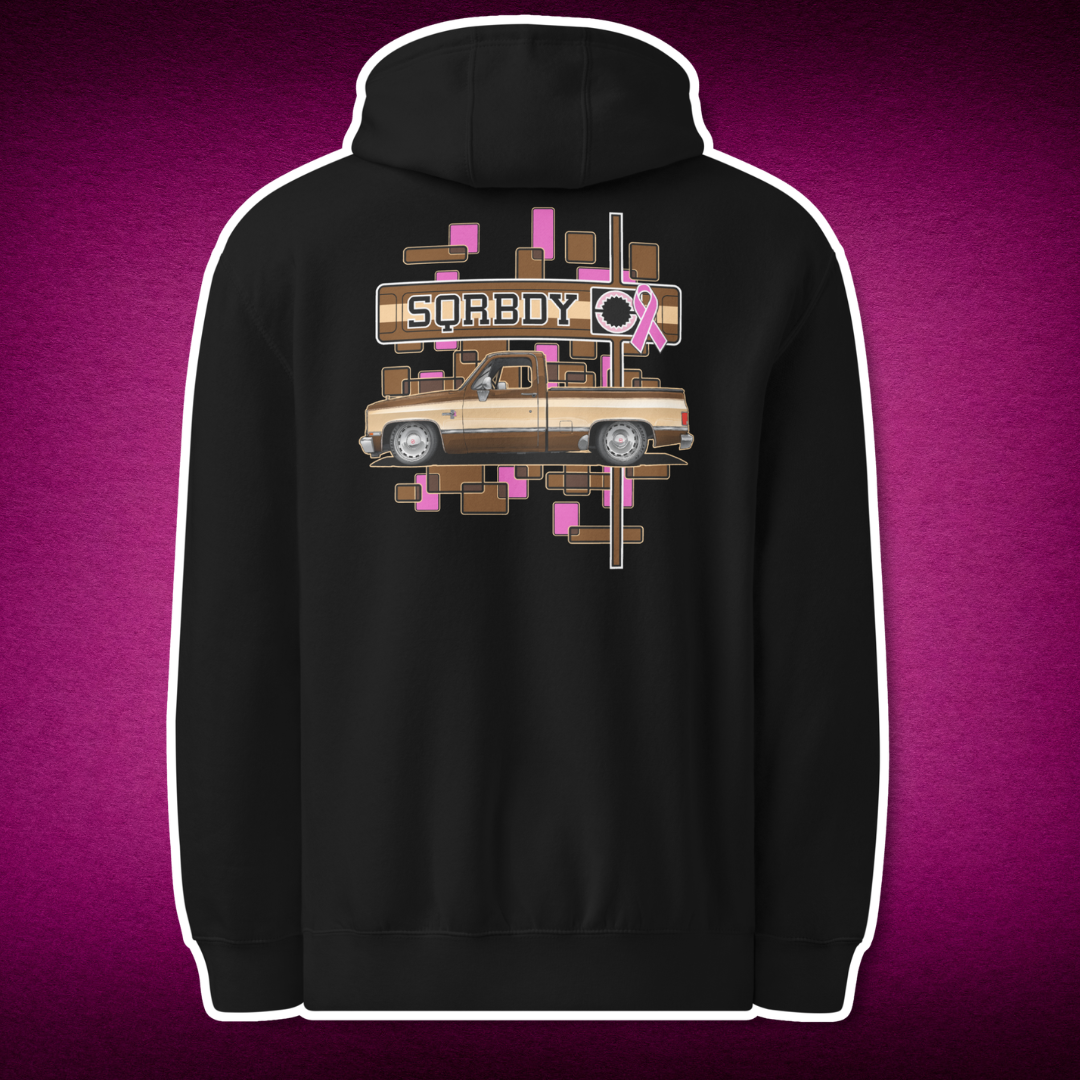 ribbon mosaic back black, hoodie.png