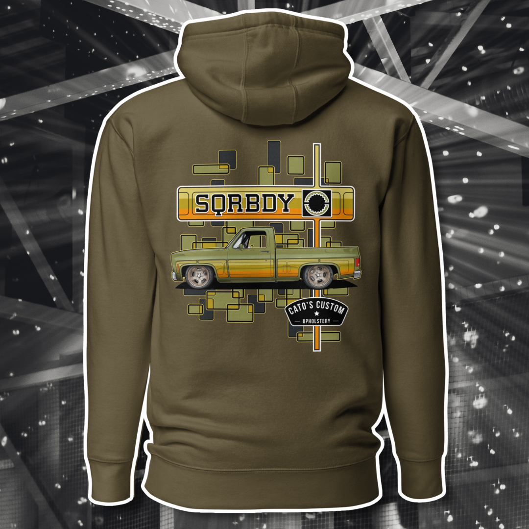 Boogie Nights Hoodie Green, Back.png