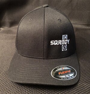Hat - SQRBDY Fitted, Black — SQRBDY Gear