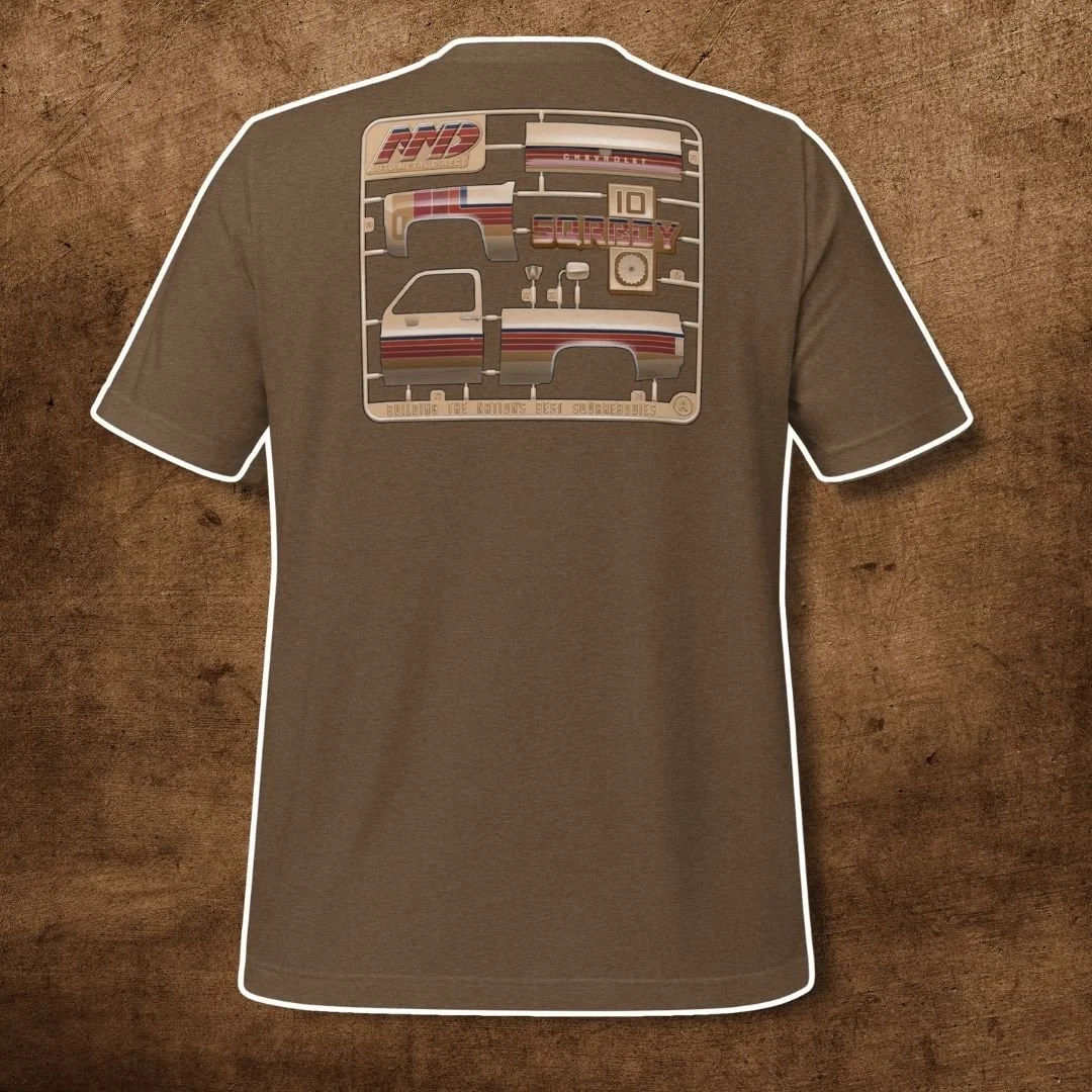 Desert Fox Model Tee, Heather Brown