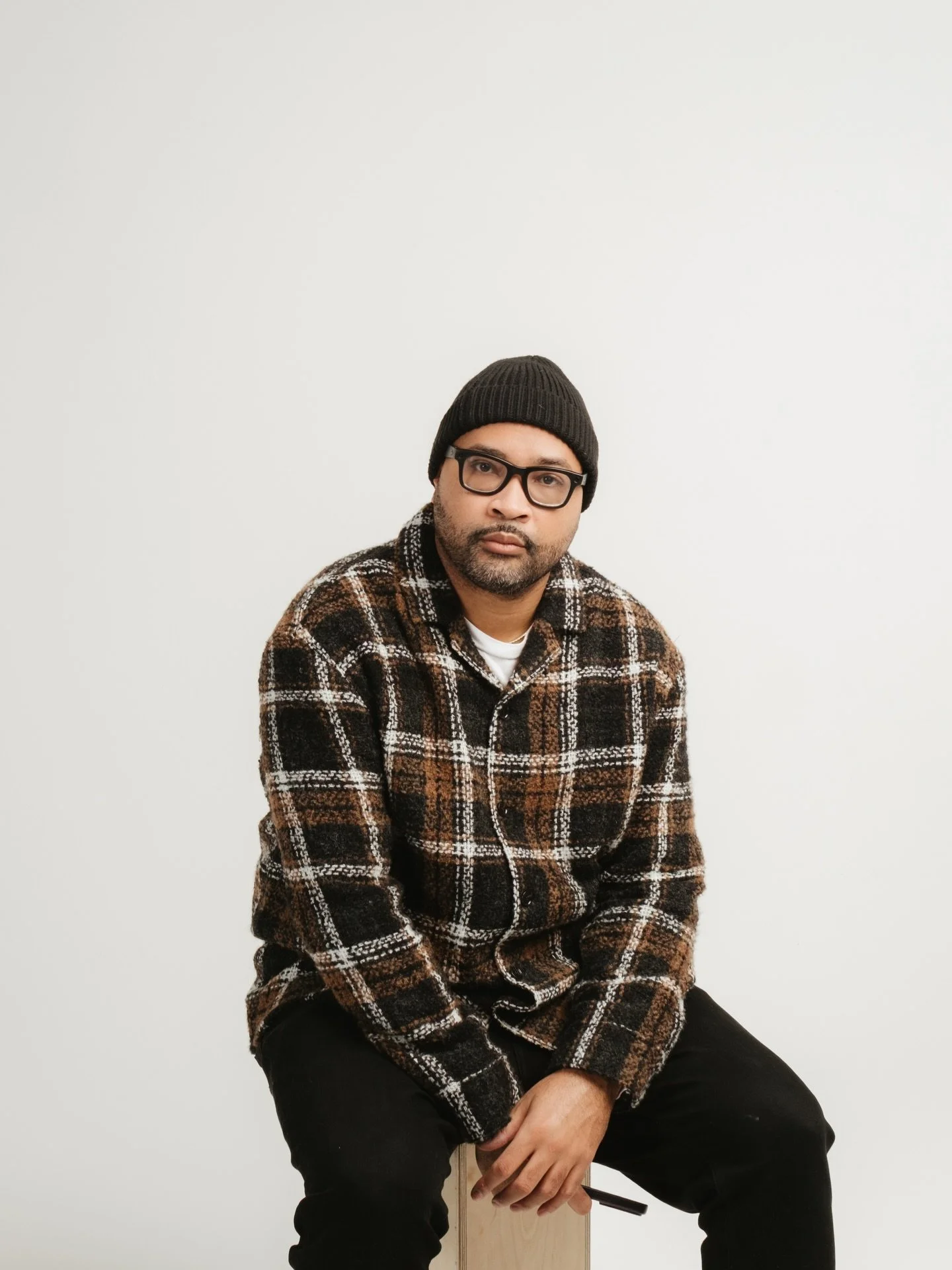 Had to test lighting before a studio session today, might as well step in and model myself