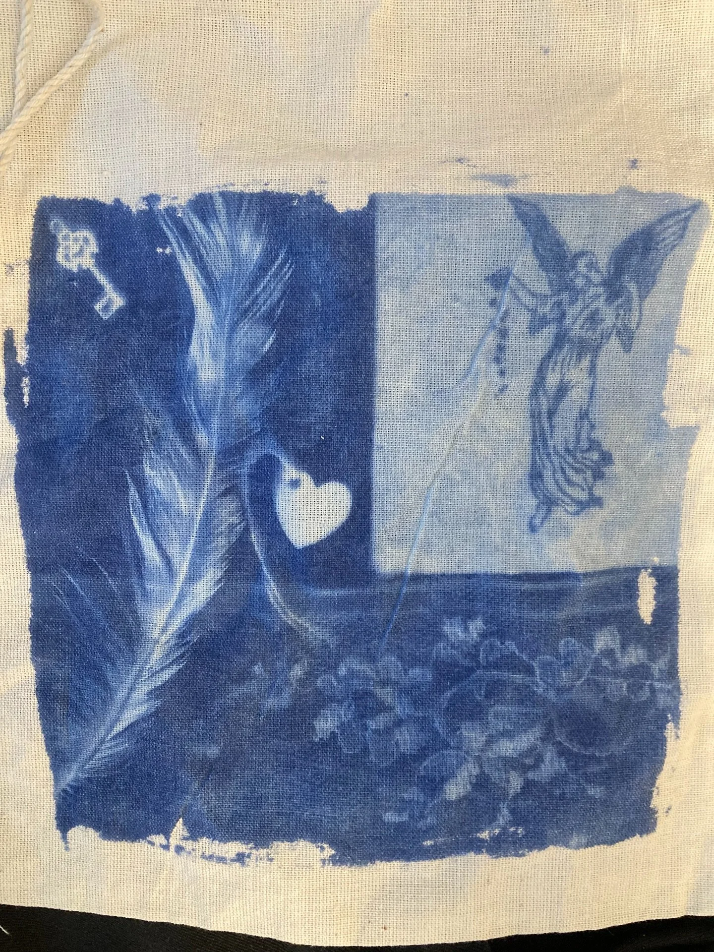 What are we making now!?! We are so excited to be handcrafting (cyno printing!!) these beautiful cotton bags for our special edition &ldquo;For Your Tears&rdquo; handkerchief kits for the San Diego Made Makers Market on November 15 and 16, 2025 at NT