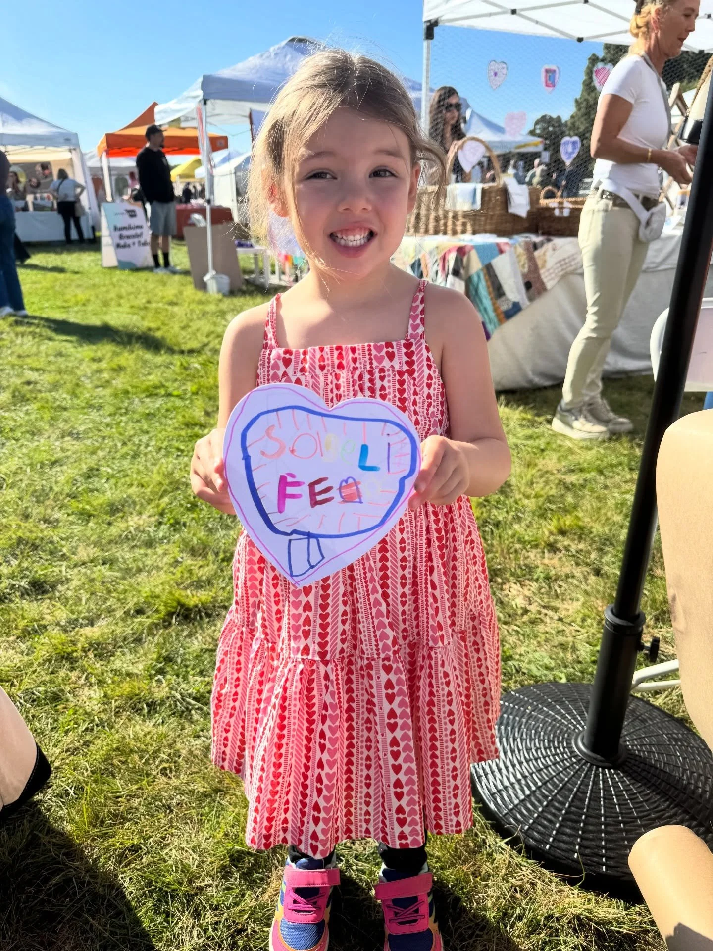 Sometimes you have to color on both sides, especially when your dress matches the art project! #message #artist #art #creativity #coloring #hearts  #inmyheart