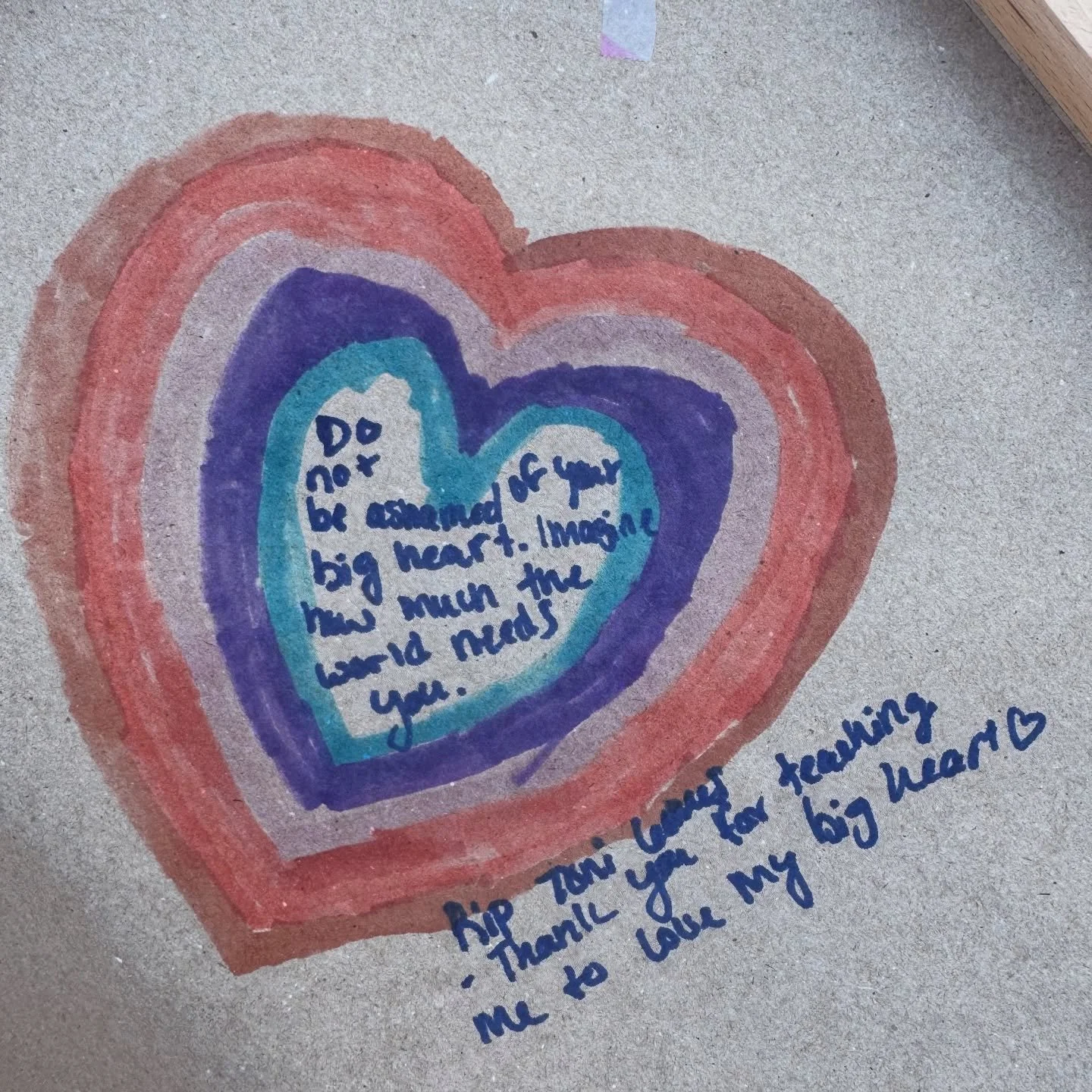 Everything we hoped for - someone honoring their loved one with our art project! Creative expression is so powerful in the face of loss, keeping them alive by telling their story and sharing them with others has real impact. RIP Toni. We may not have