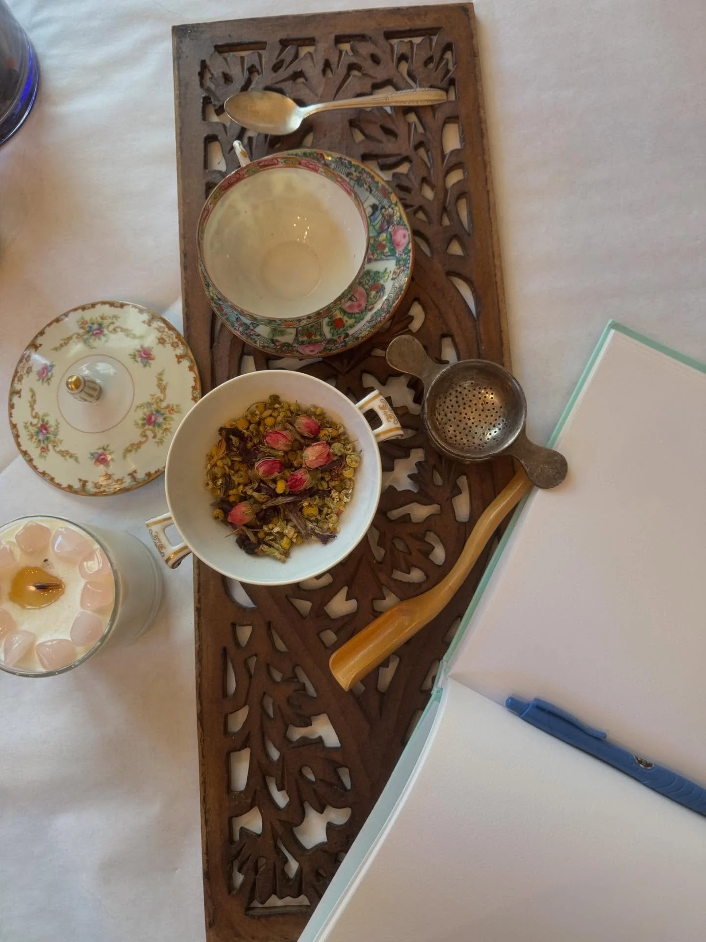 We had an absolutely beautiful workshop Sunday in my Mourning Goods Holistic Grief Coaching Certification course. My amazing students and I enjoyed a whole afternoon dedicated to learning about, practicing, and creating ritual as a powerful, consciou