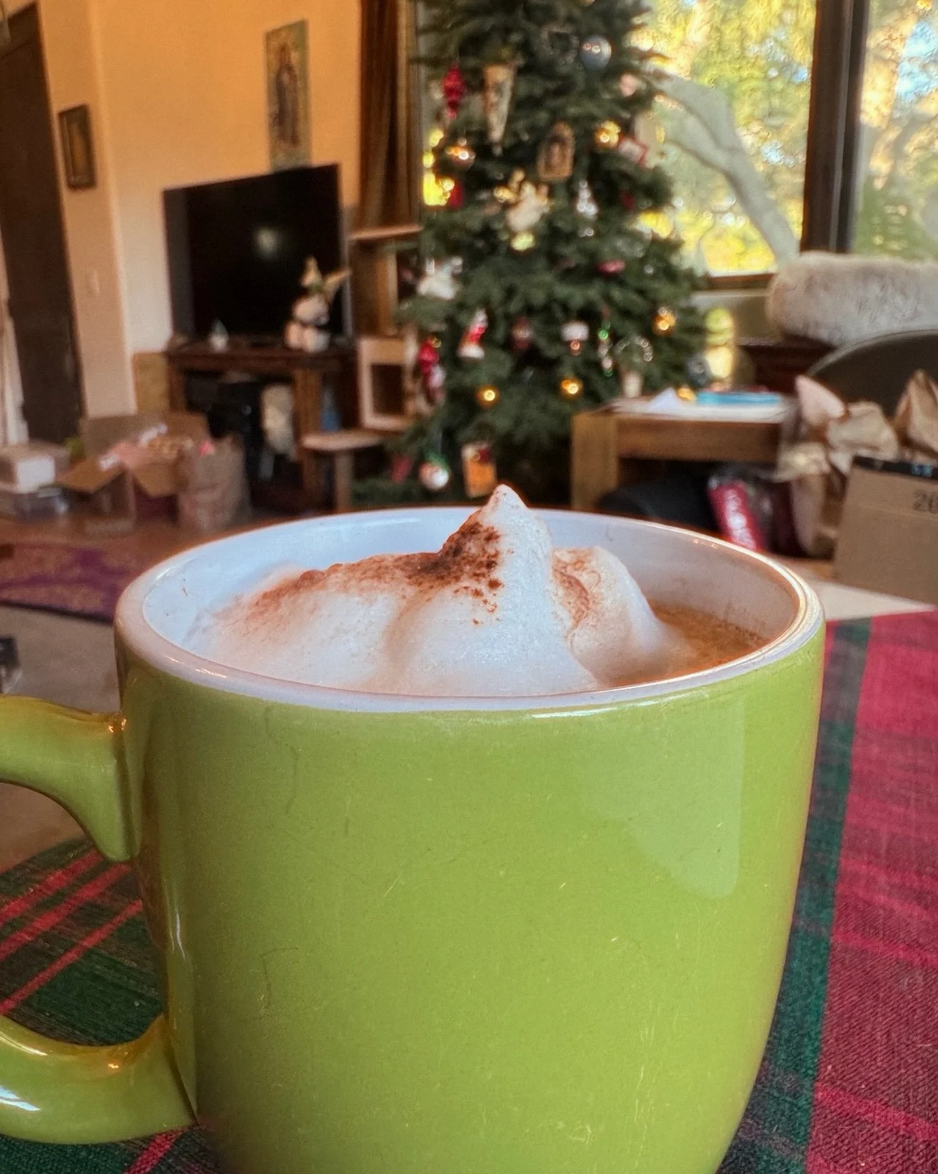 When you have a big day ahead of you listening to stories of Loved Ones from holidays past and supporting people in loss at the @sdmademarkets and a dear friend brings you a homemade cappuccino. Kindness is everything. ❤️❤️❤️

See you today and tomor